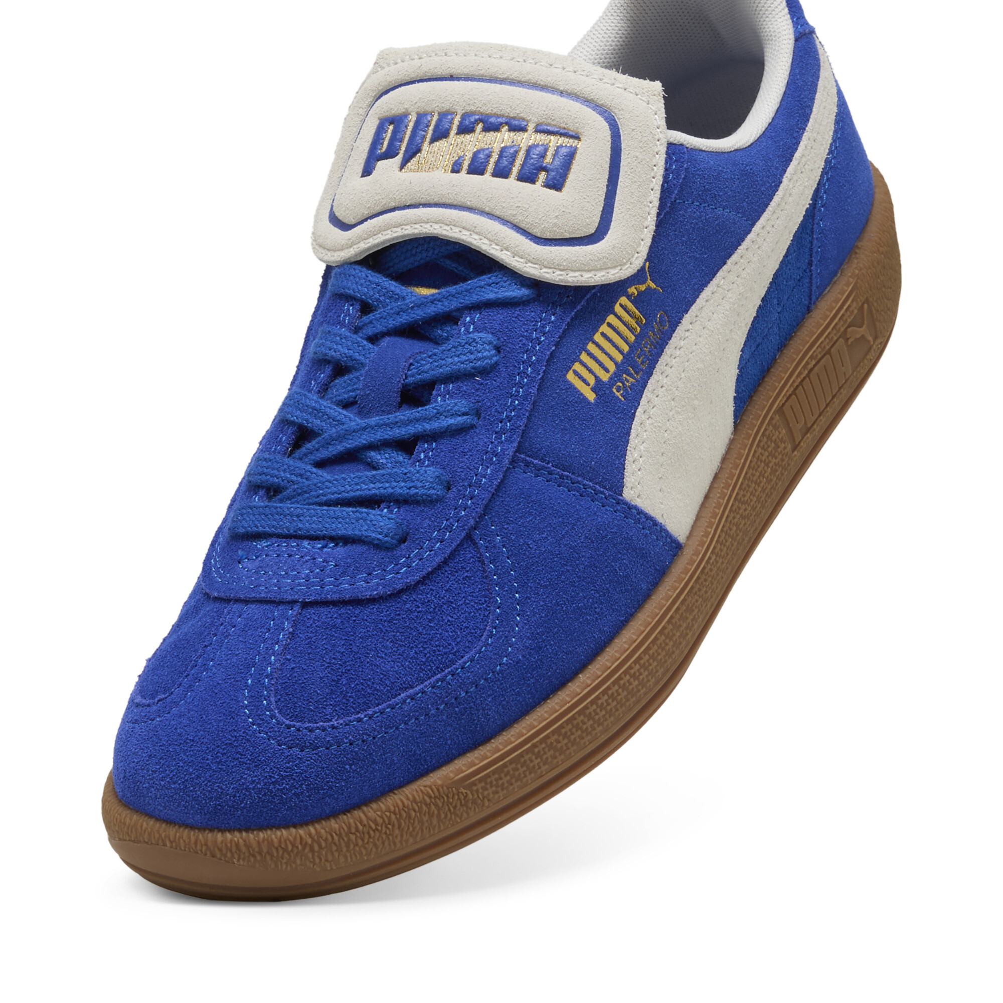 Palermo PREMIUM Suede sneakers, Blauw/Wit, Maat 37,5 | PUMA