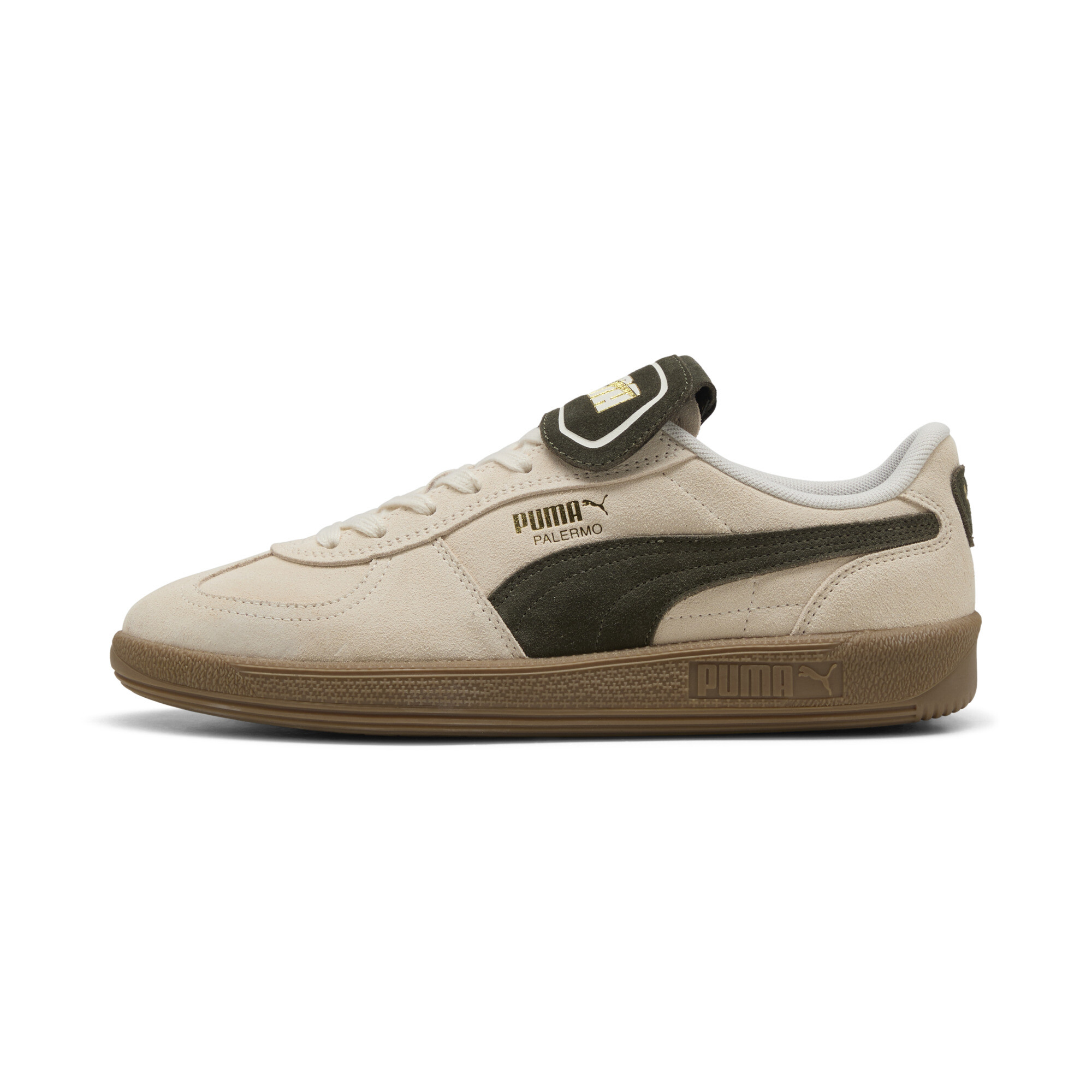 Puma Palermo Premium Suede Sneakers In Neutral