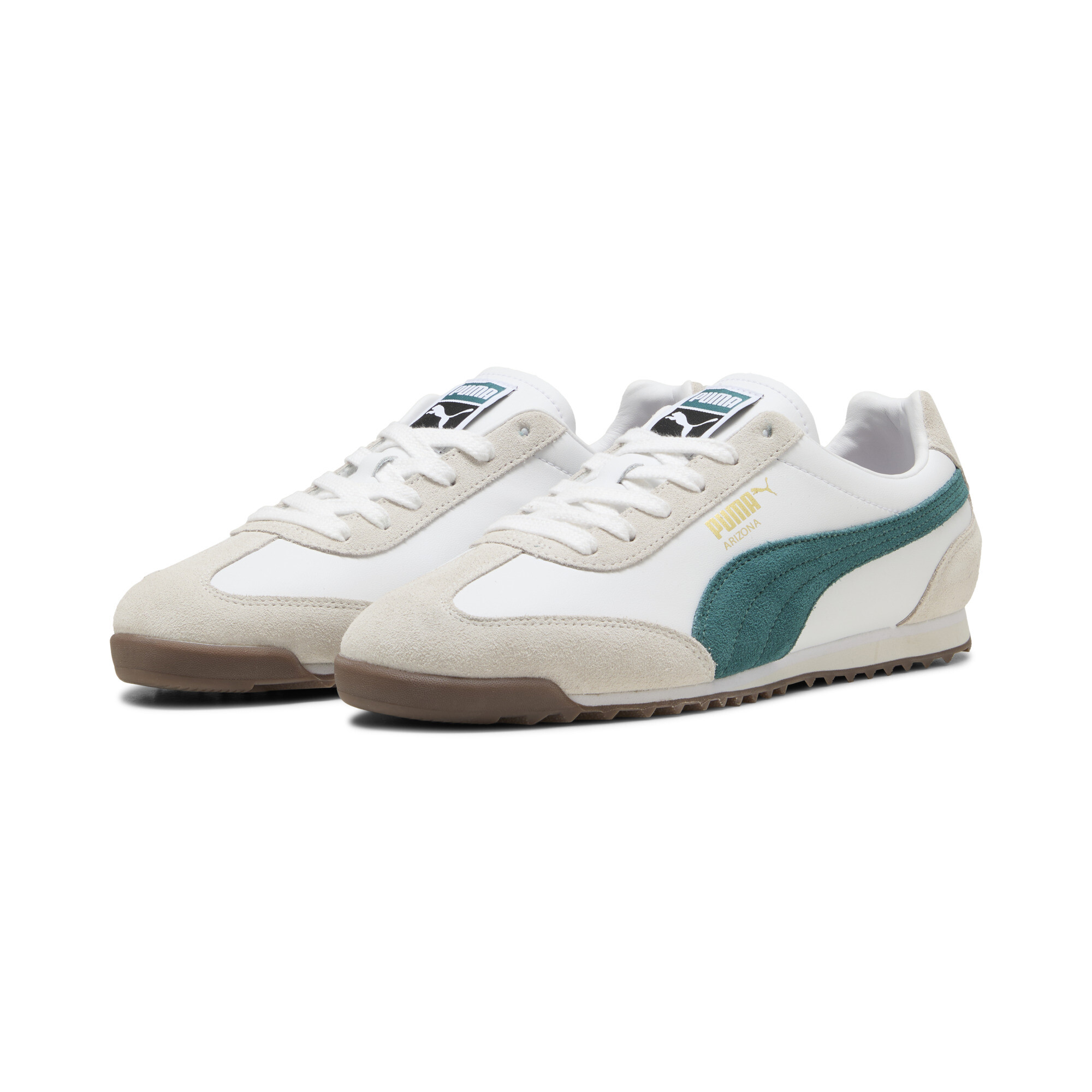 PUMA Arizona Retro sneakers unisex, Wit, Maat 35,5 thumbnail 6