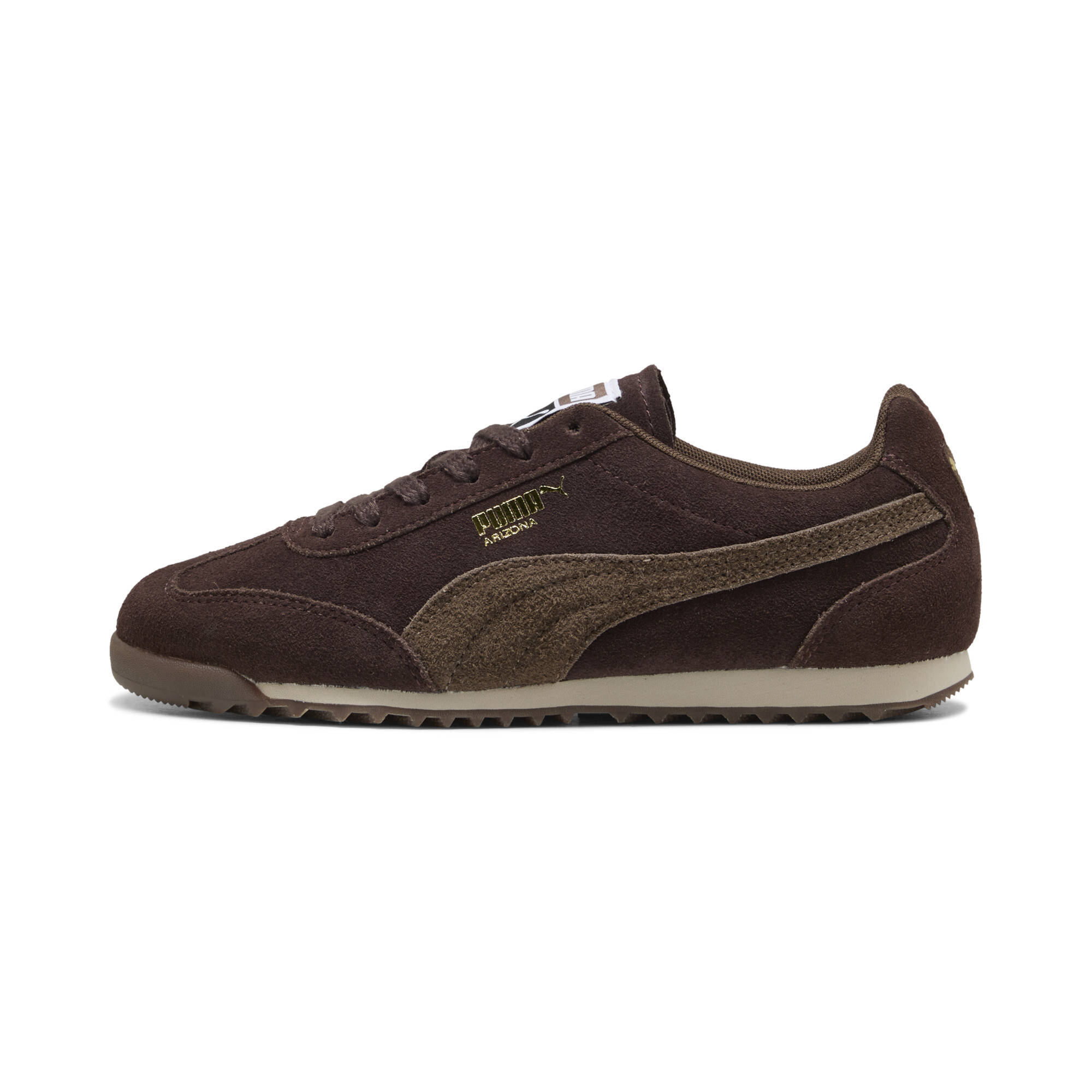 PUMA Arizona Suede Sneakers in Brown, Size 7.5