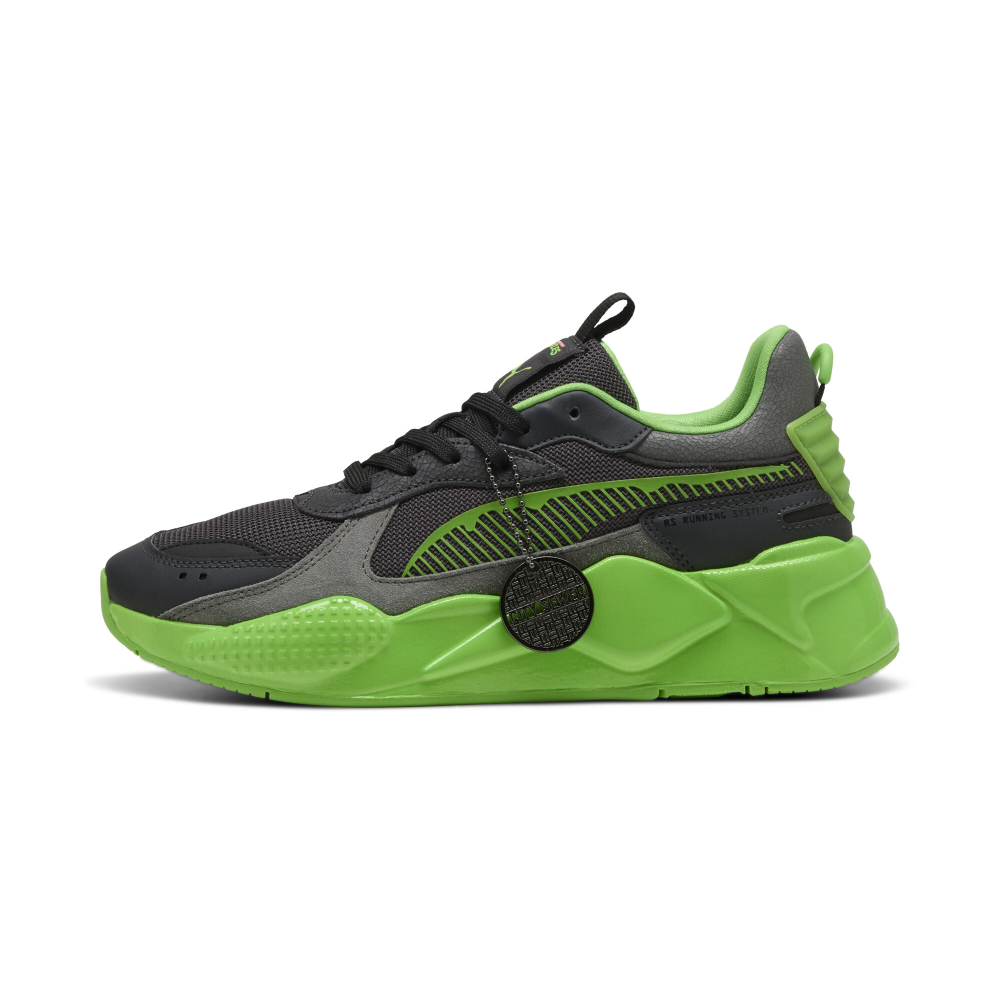 Puma x TMNT RS-X Sneakers Unisex Schuhe | Black/Leafy Green | Größe: 39