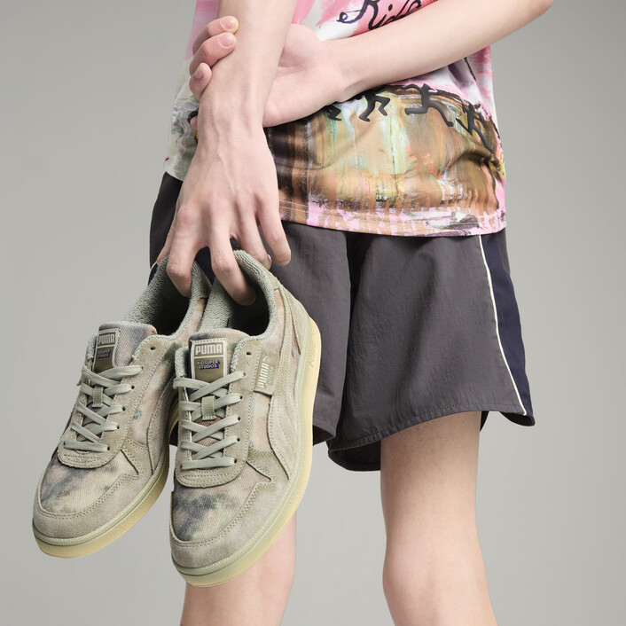 【PUMA】ユニセックス◇KIDSUPER Indoor Distressed スニーカー Puma - PUMA x KIDSUPER Indoor Distressed Sneakers | HBX