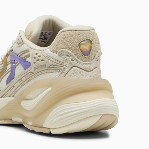 Inverse Candy Paint Sneakers Unisex, Warm White-Lavender Alert-Archive Gold, large-MEX