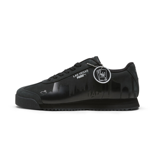 Puma Roma Skyline Vegas Flagship Sneakers In Black-peach Frost-sunny Yellow
