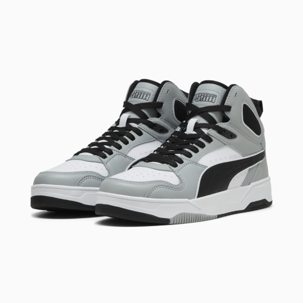RBD Break Mid Sneakers Unisex, PUMA White-PUMA Black-Cool Mid Gray, large-ZAF