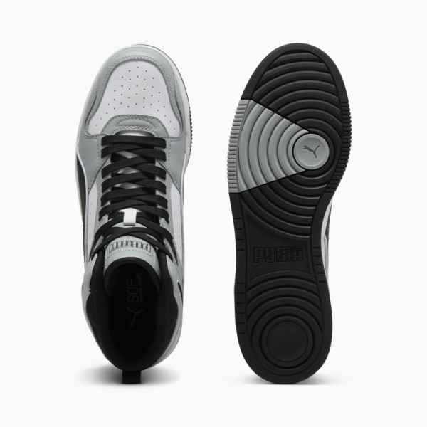 RBD Break Mid Sneakers Unisex, PUMA White-PUMA Black-Cool Mid Gray, large-ZAF