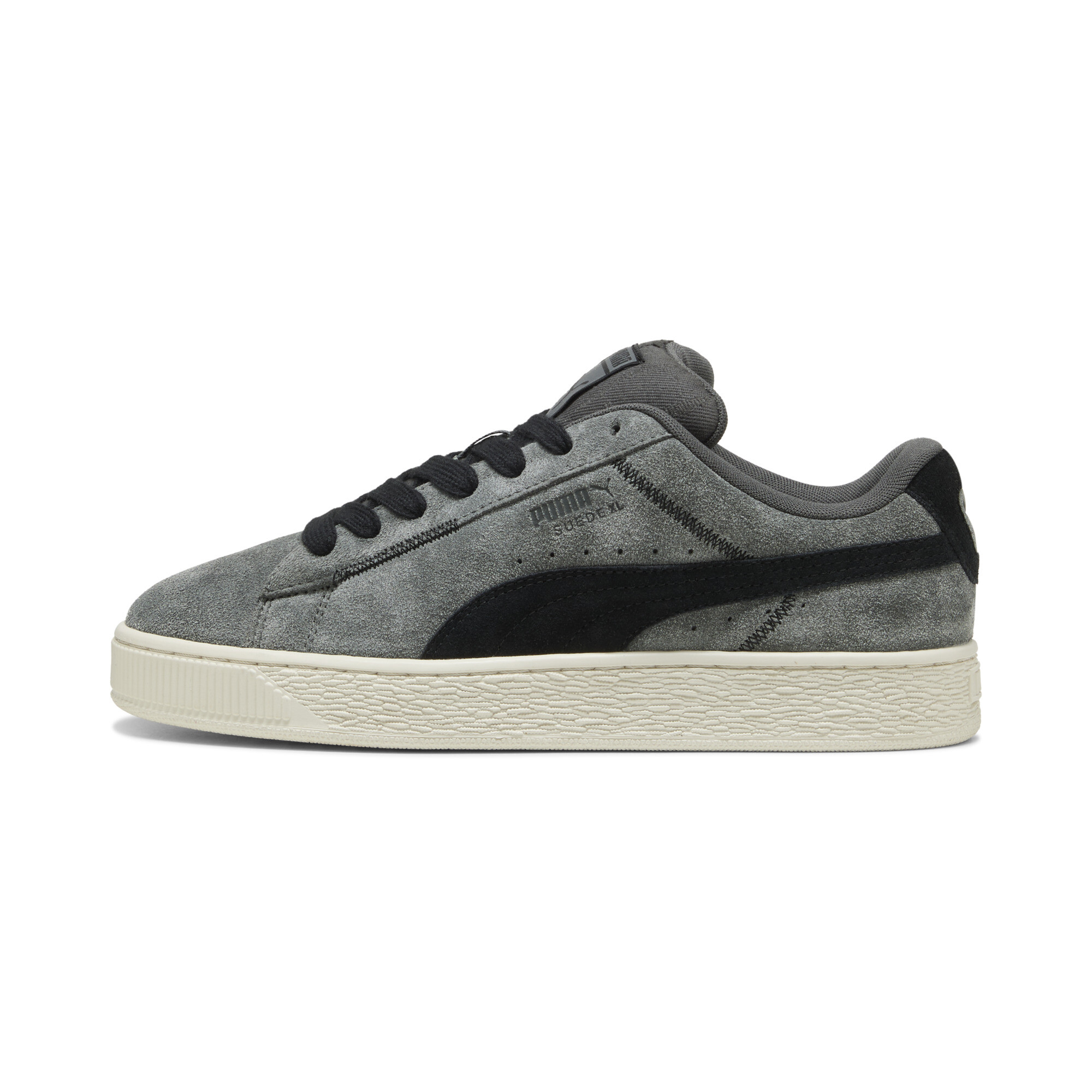 Puma Suede XL Thrive and Triumph Sneakers Unisex Schuhe | Mit Plain | Black/Vapor Gray | Größe: 38.5