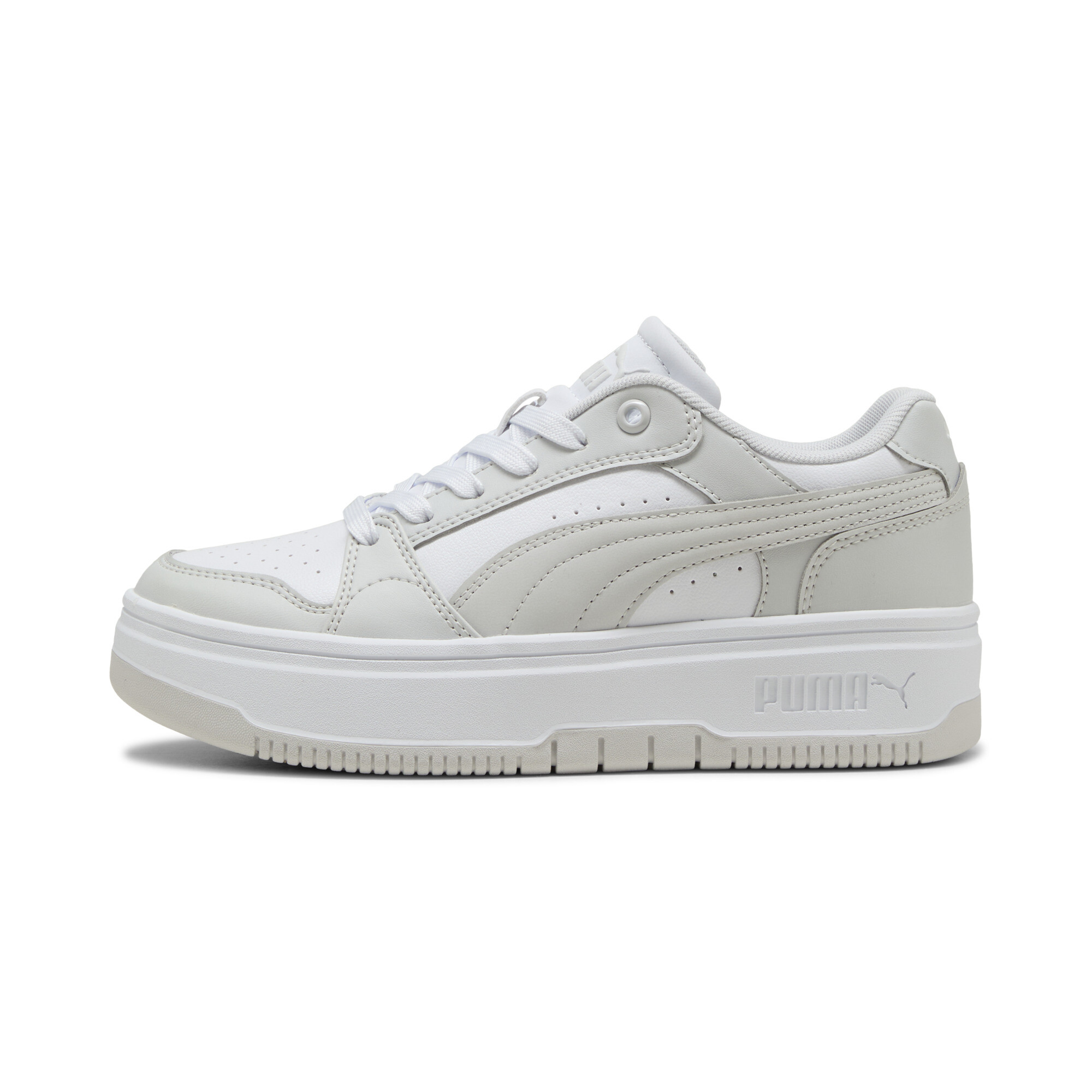 PUMA Rebound Femme Low Women Shoes in White/Feather Grey - 402592_03