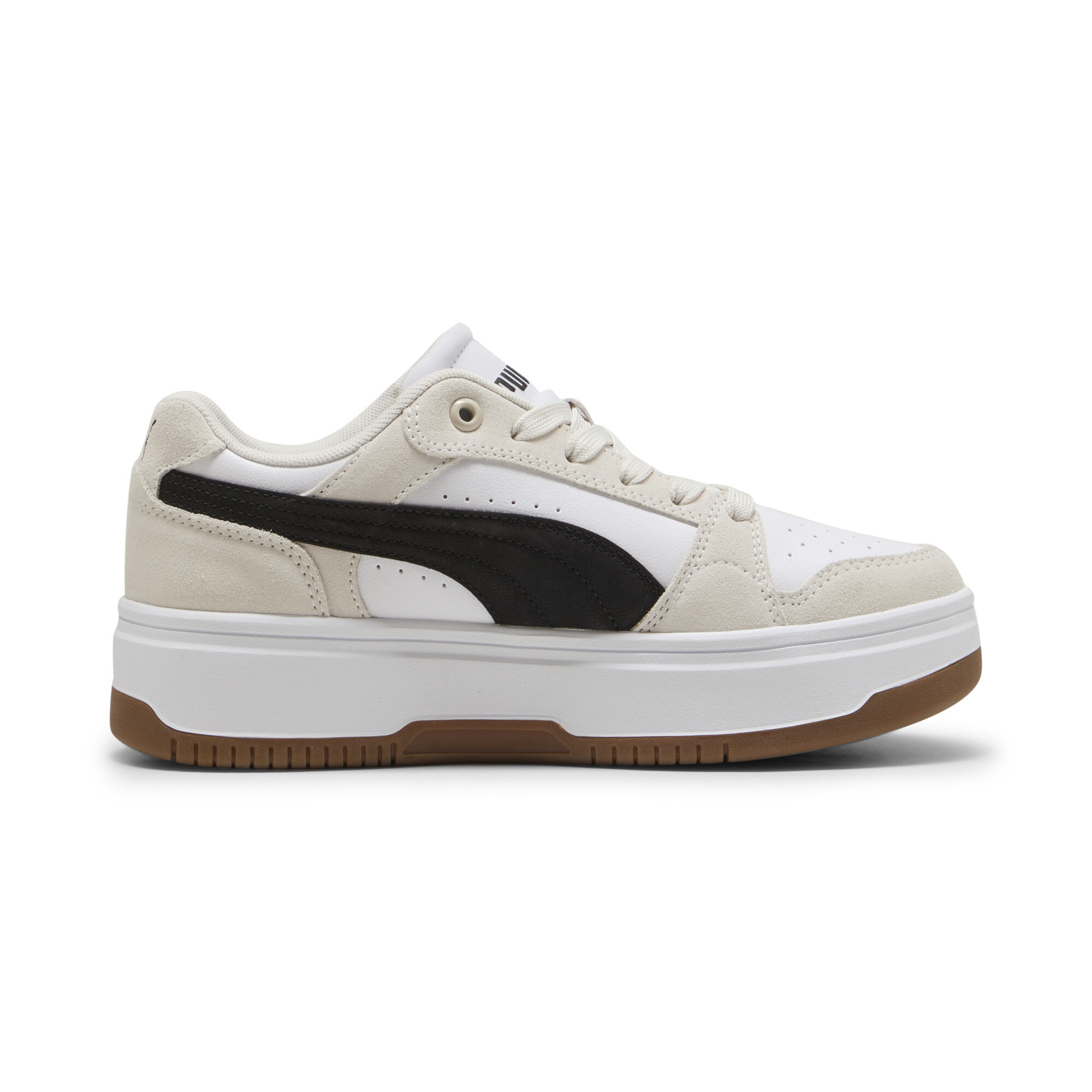 PUMA Rebound Femme Low Suede sneakers voor Dames, Zwart/Wit, Maat 40 thumbnail 3