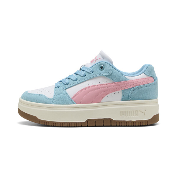Zapatillas PUMA Rebound Femme Low Gamuza para Mujer En Blanco/Rosascape/Aqua