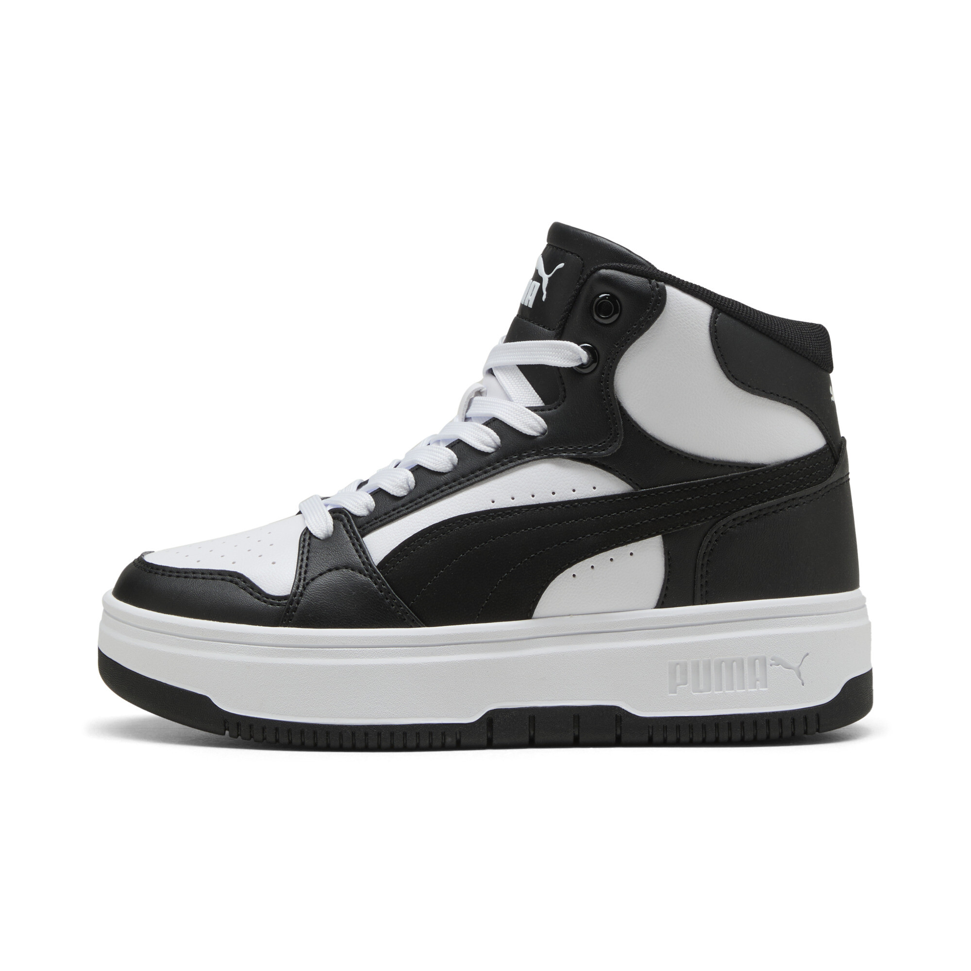 PUMA Rebound Femme Mid Sneakers Damen, Schuhe, Weiß, 42.5