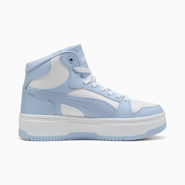Rebound Femme Mid Sneakers Women, PUMA White-Haute Tropic, large-ZAF
