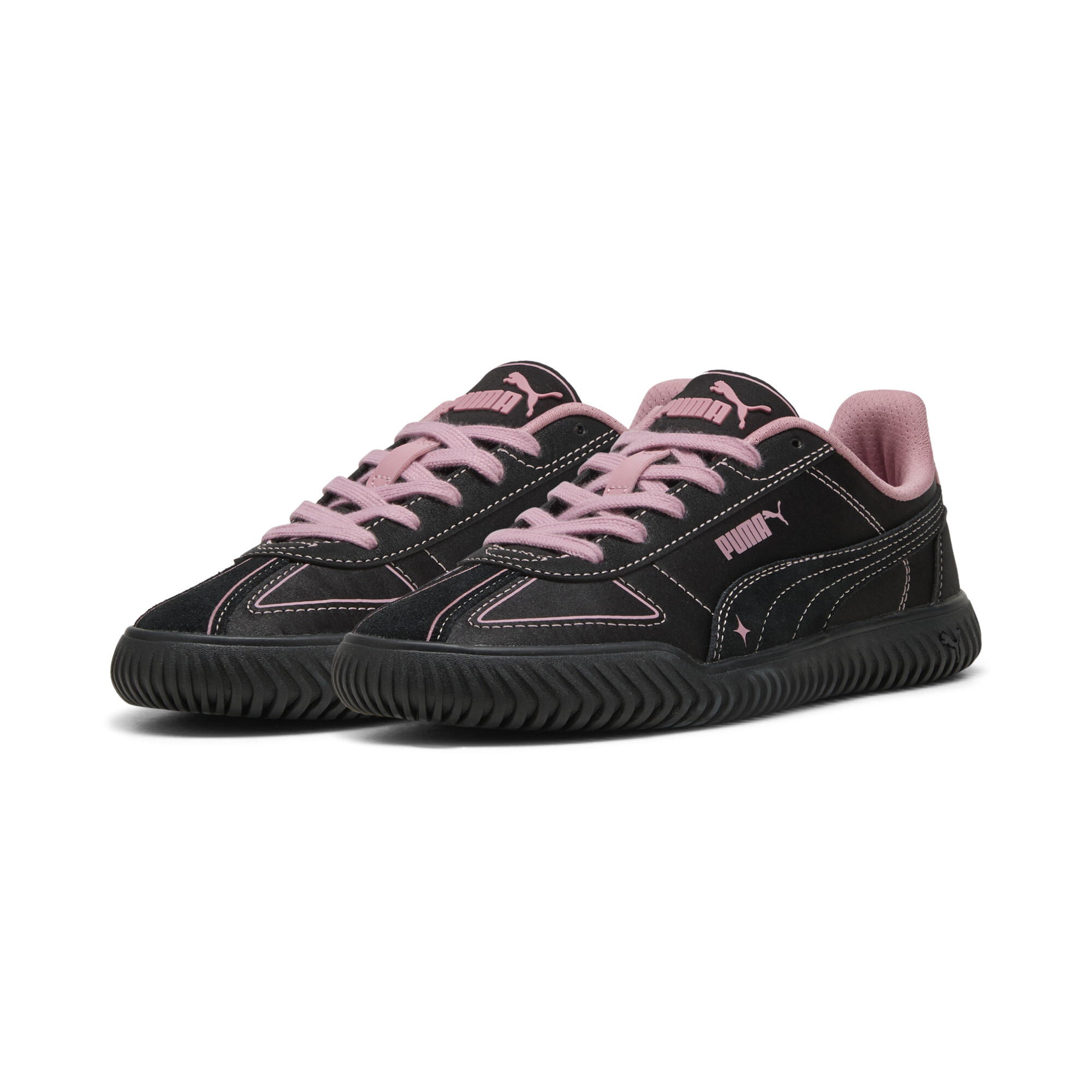 Puma Club Kayzer Satin Princess voor Dames, Roze/Zwart, Maat 39 thumbnail 6