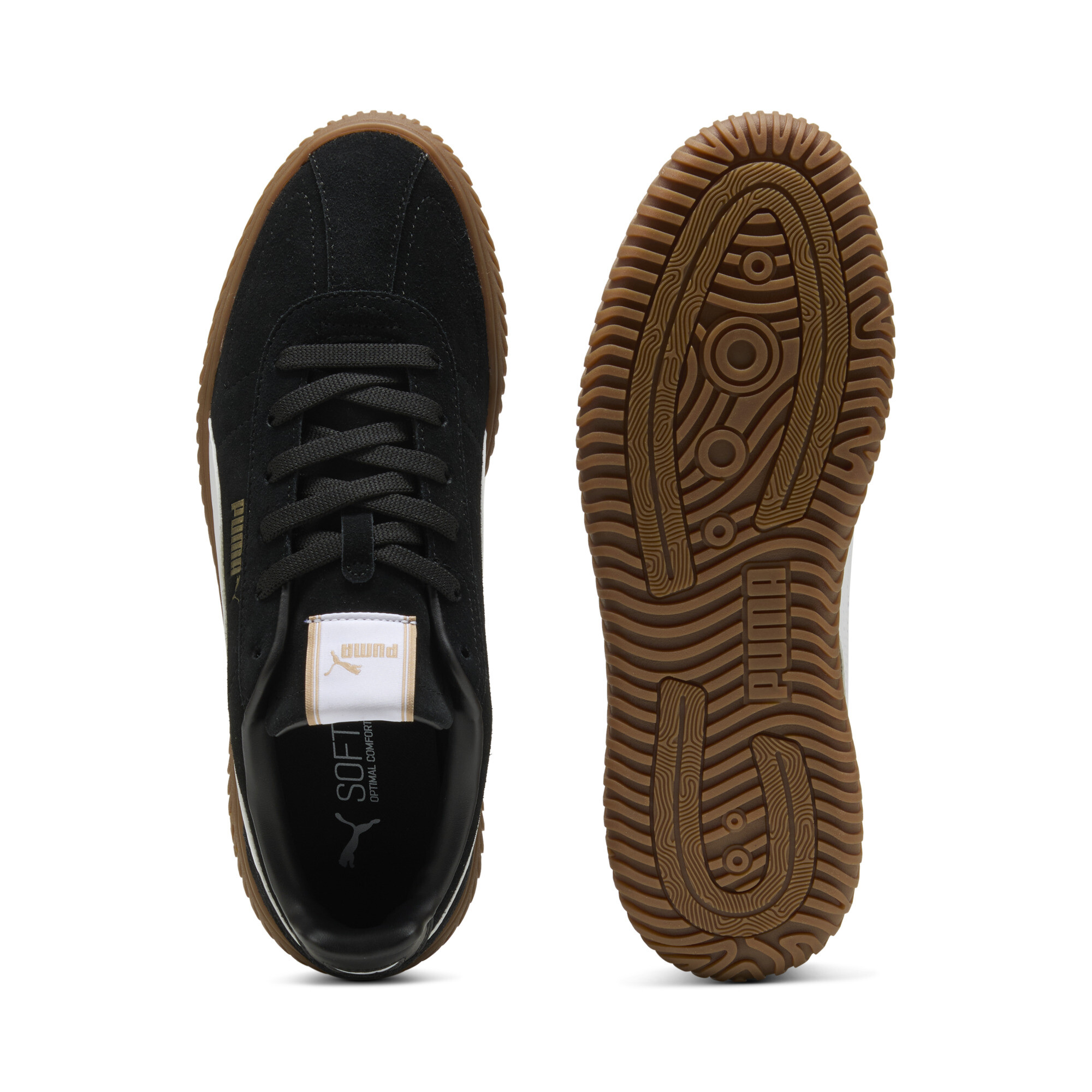 Puma Club Kayzer sneakers uniseks, Zwart/Wit, Maat 37 thumbnail 4