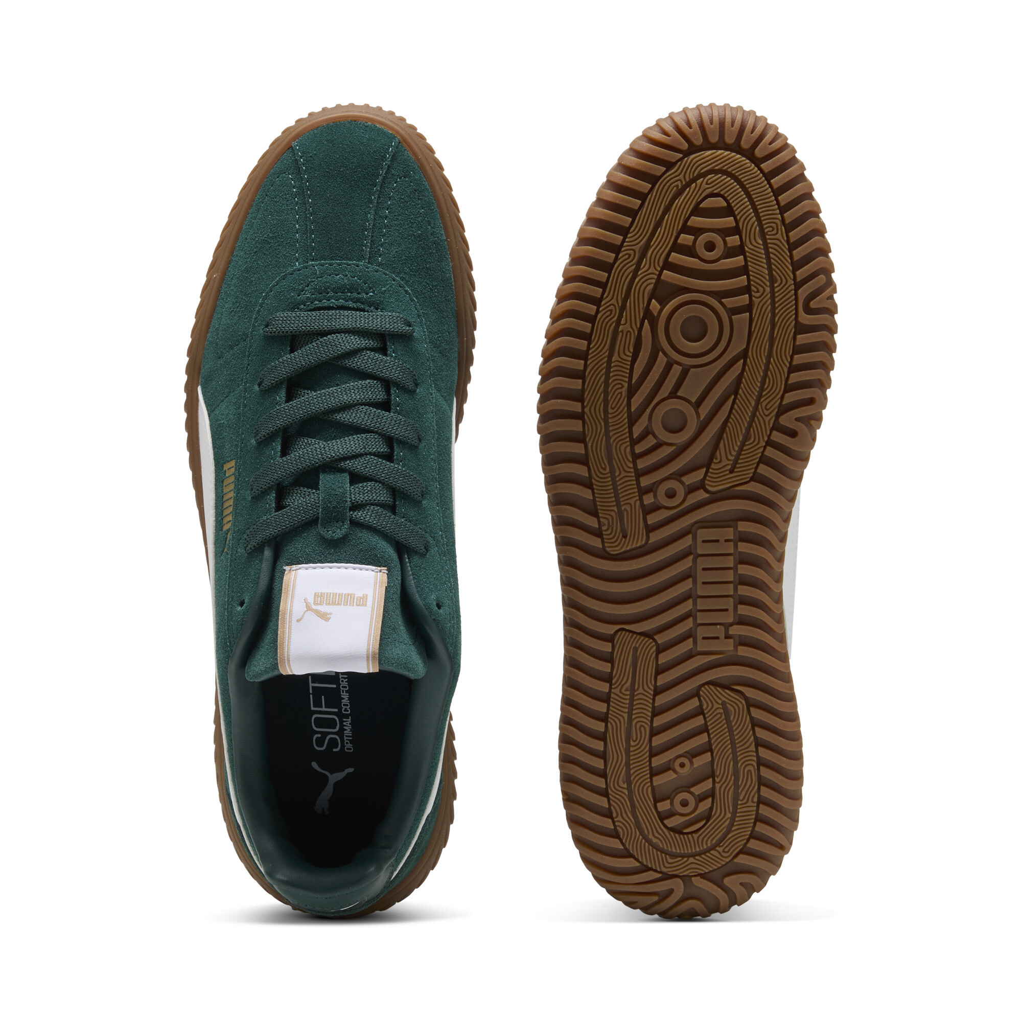Puma Club Kayzer sneakers uniseks, Groen/Wit, Maat 45 thumbnail 4