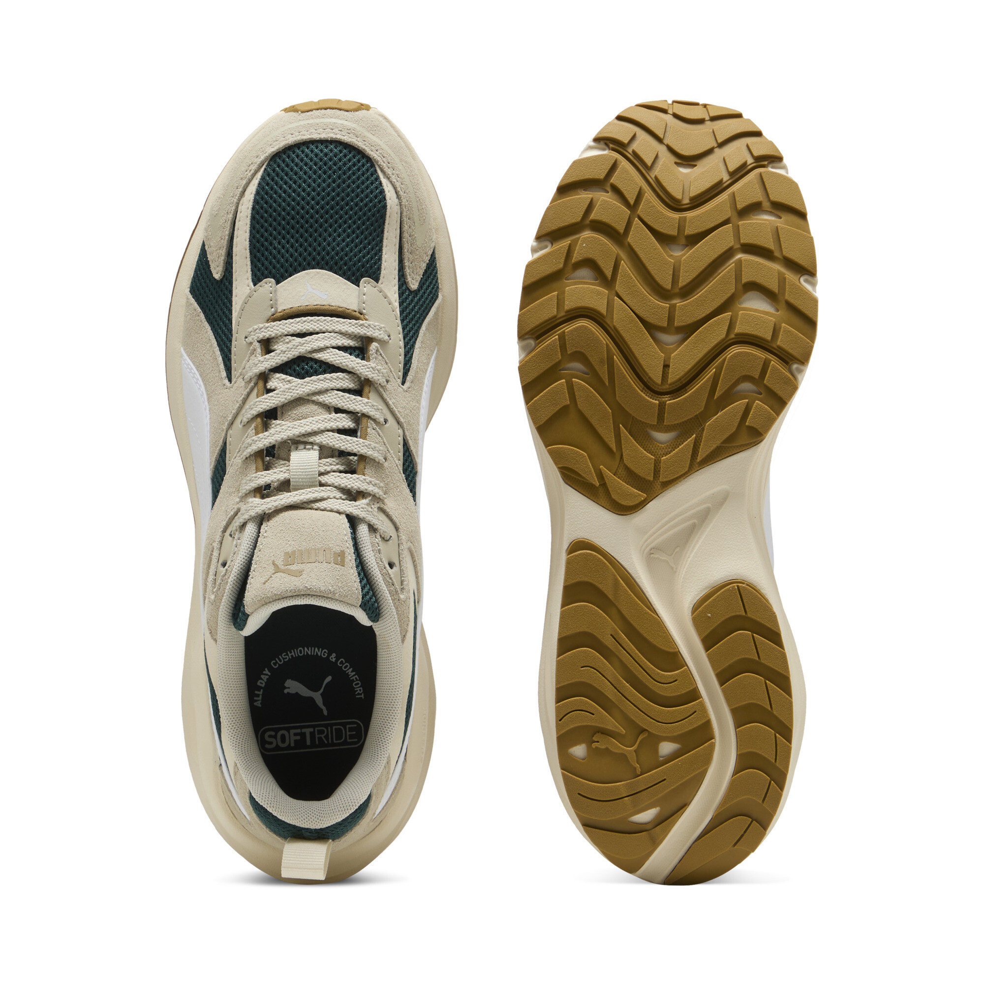 PUMA Hypnotic sneakers uniseks, Groen/Wit, Maat 44,5 thumbnail 4