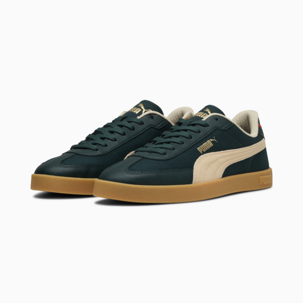 Puma Club II Era Retro Run Sneakers Unisex, Green Terrain-Canvas, large-ZAF