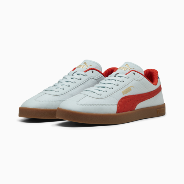 Puma Club II Era Retro Run Sneakers Unisex, Sea Glass-Fierce Red, large-ZAF
