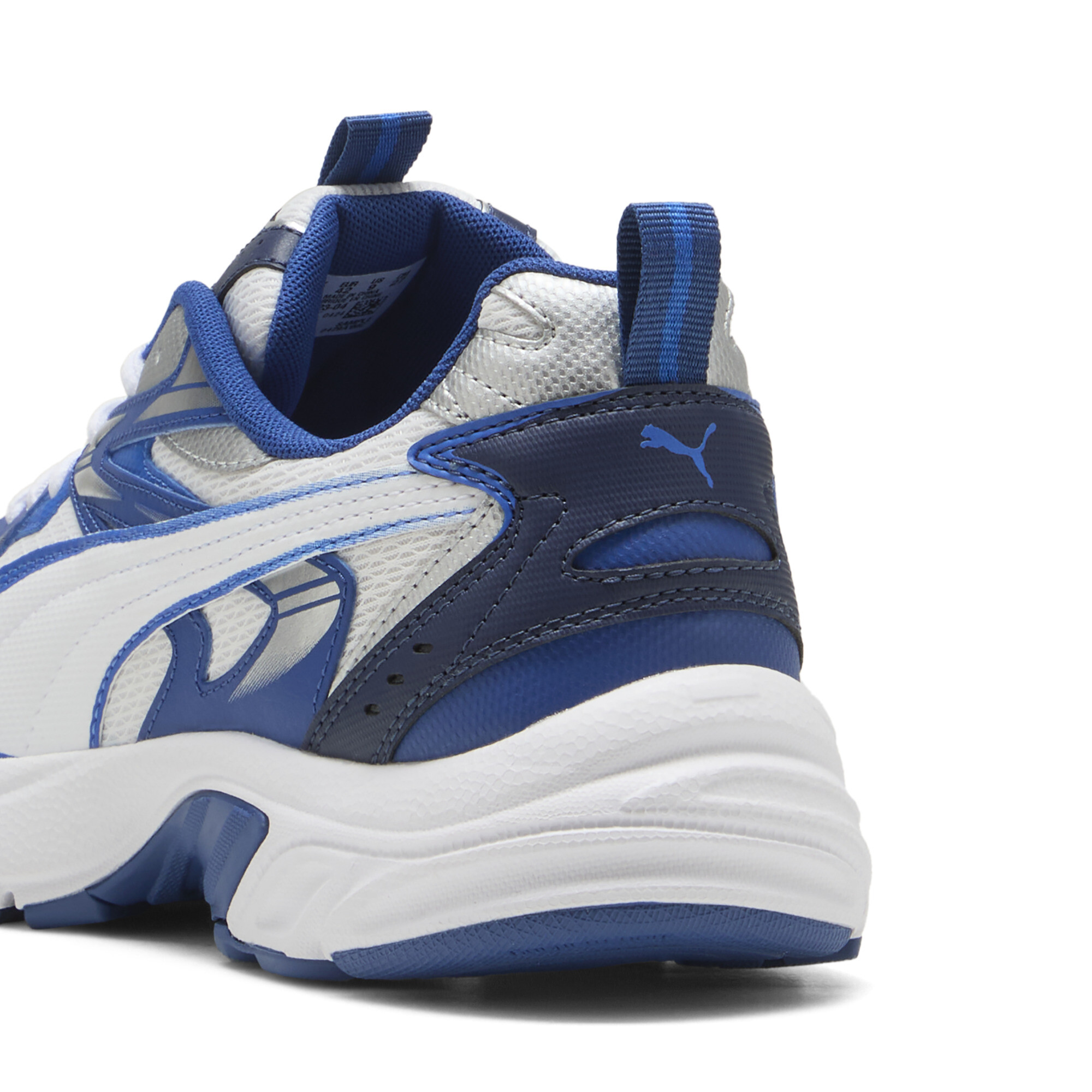 PUMA Milenio Tech sneakers uniseks, Blauw/Wit/Zilver, Maat 41 thumbnail 5