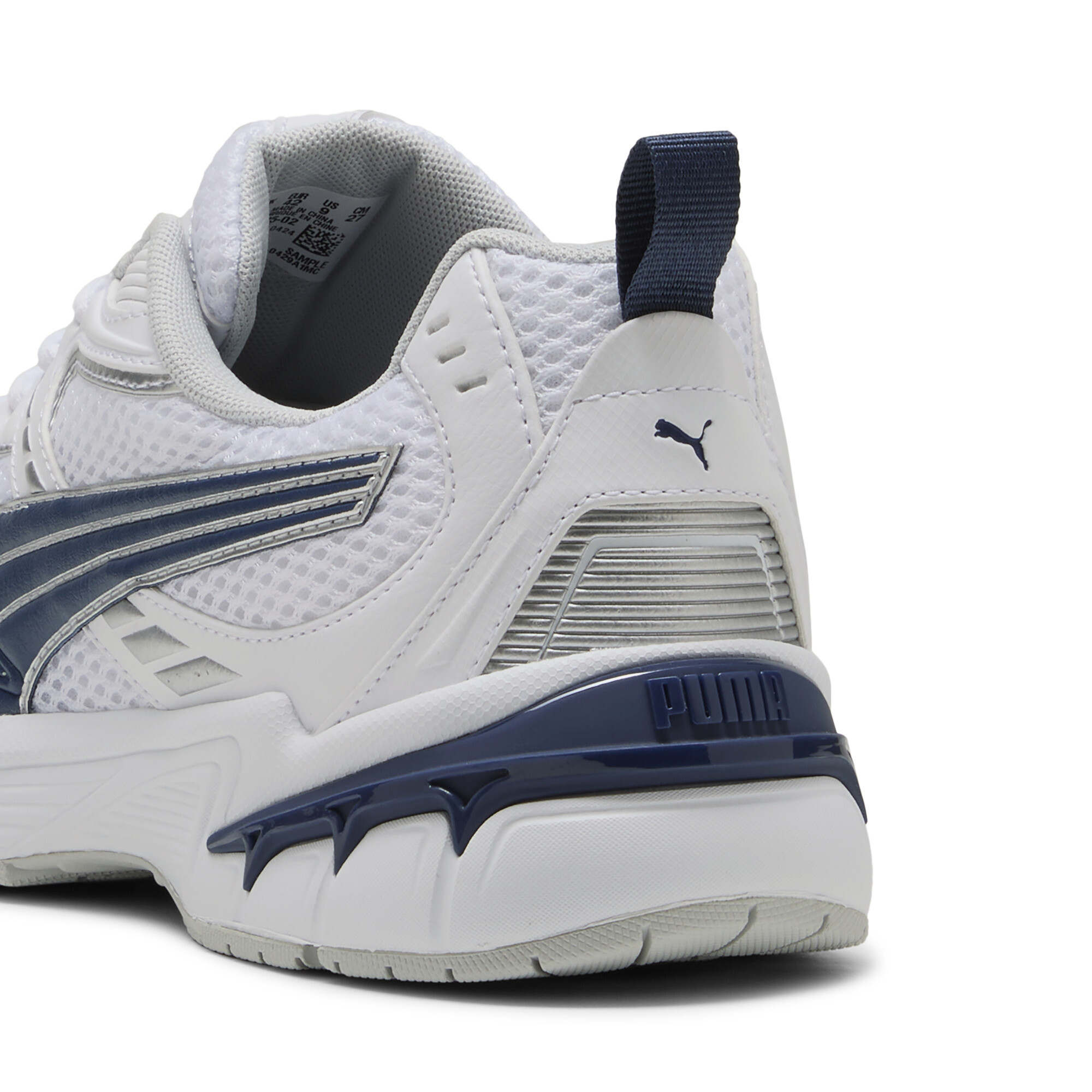 PUMA Milenio Tech 2000 sneakers uniseks, Blauw/Wit/Zilver, Maat 42 thumbnail 5