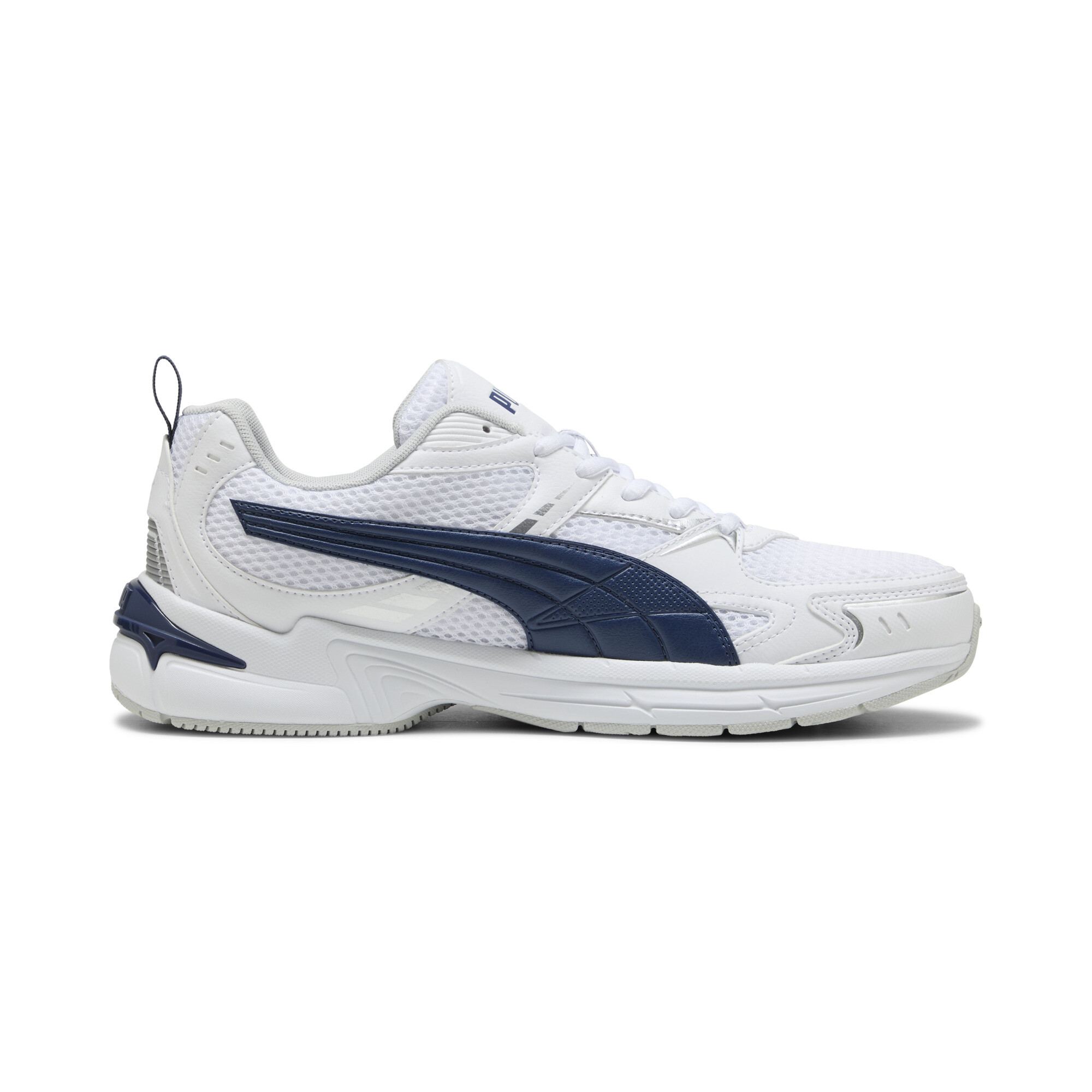 PUMA Milenio Tech 2000 sneakers uniseks, Blauw/Wit/Zilver, Maat 42 thumbnail 3