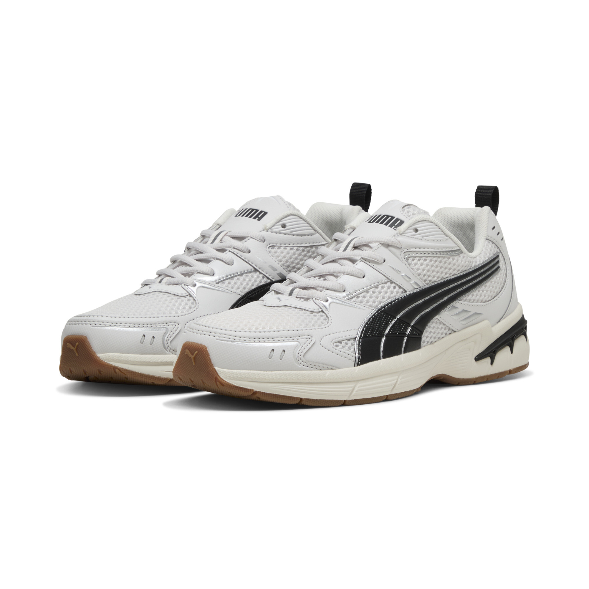 PUMA Milenio Tech 2000 sneakers uniseks, Zwart/Grijs/Zilver, Maat 42 thumbnail 6