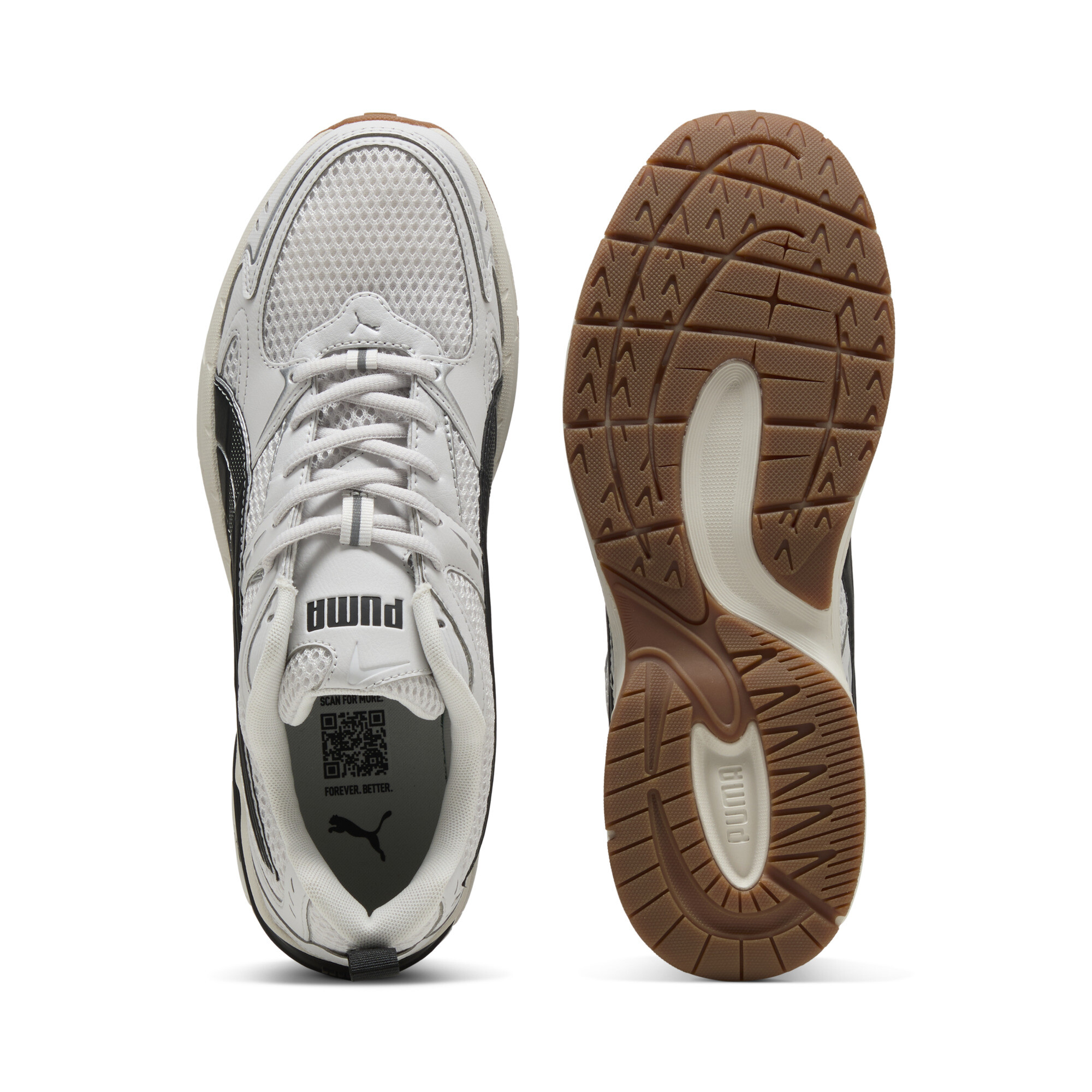 PUMA Milenio Tech 2000 sneakers uniseks, Zwart/Grijs/Zilver, Maat 42 thumbnail 4