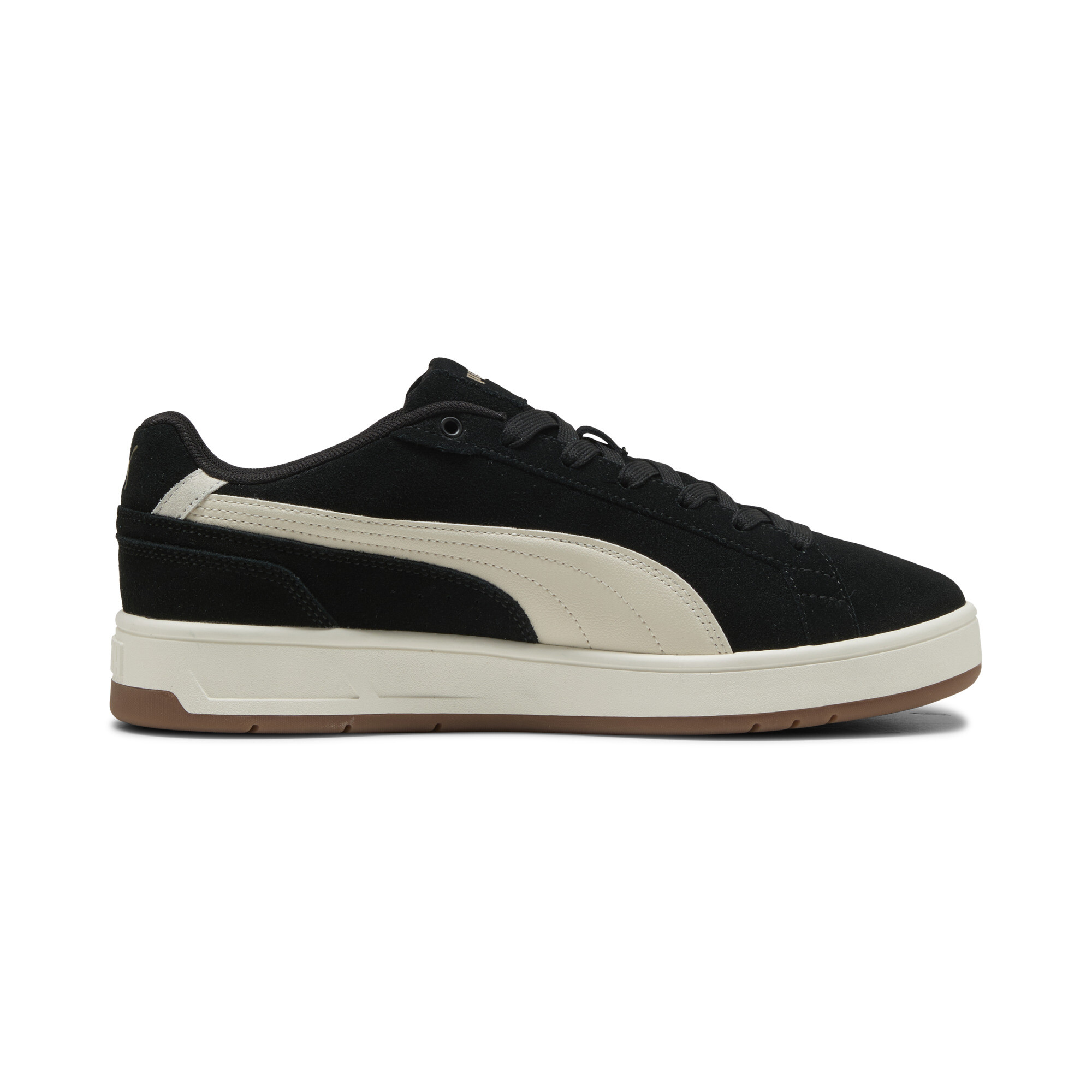 PUMA Court Classic Suede sneakers uniseks, Zwart/Goud, Maat 48 thumbnail 3