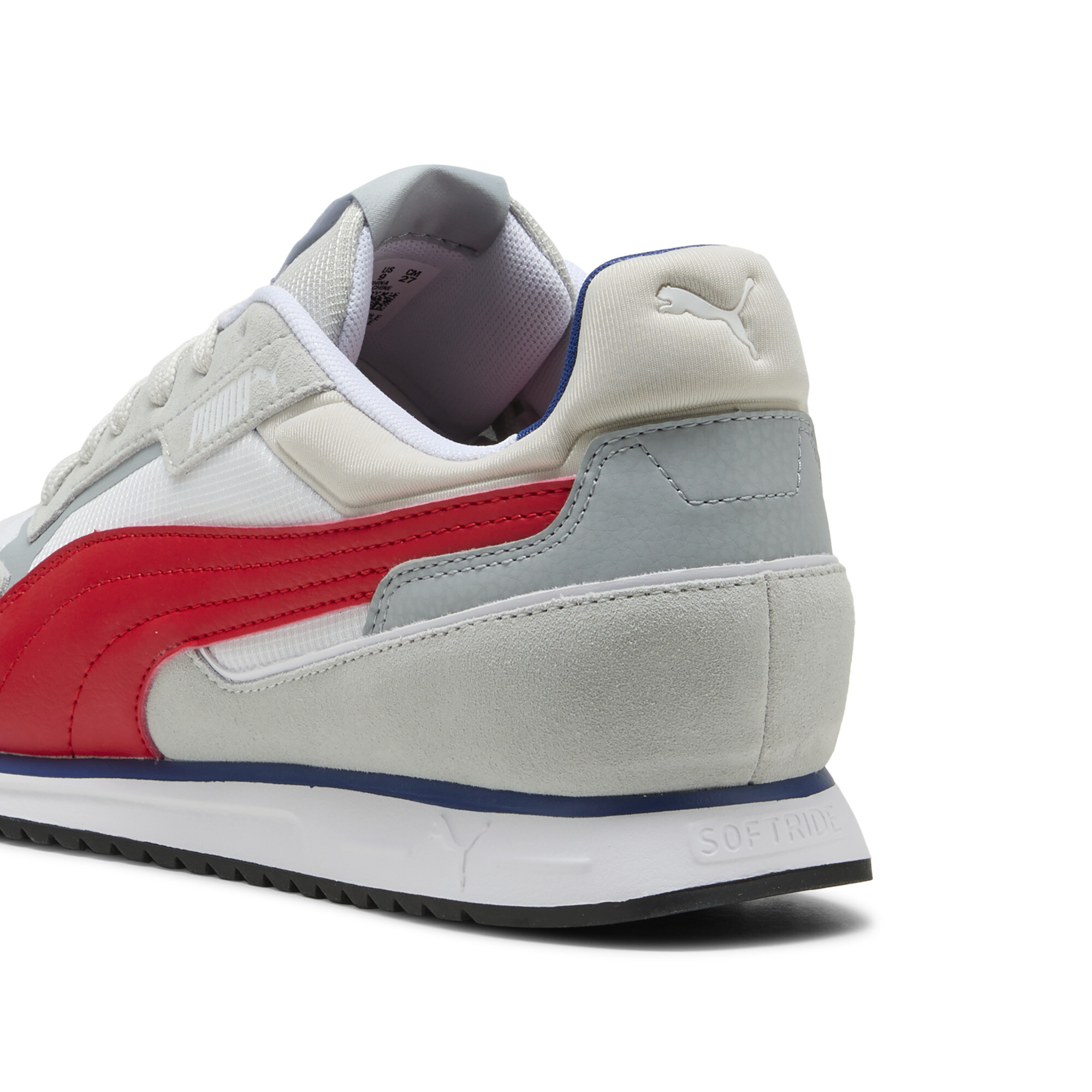 PUMA SOFTRIDE ST Miler sneakers, Grijs/Rood/Wit, Maat 47 thumbnail 5