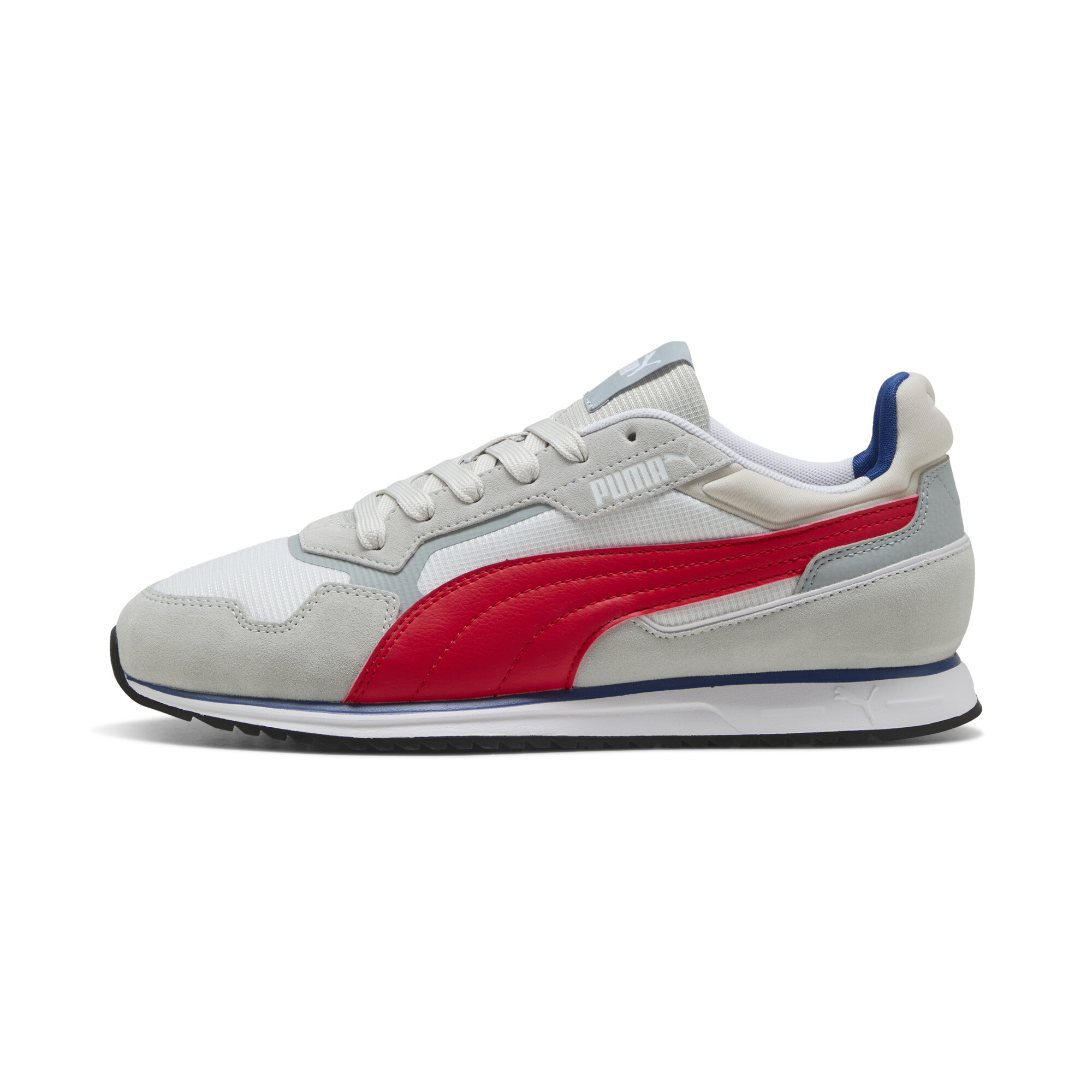 PUMA SOFTRIDE ST MILER Unisex Shoes in Cool Light Grey/For All Time Red/White - 402635_01