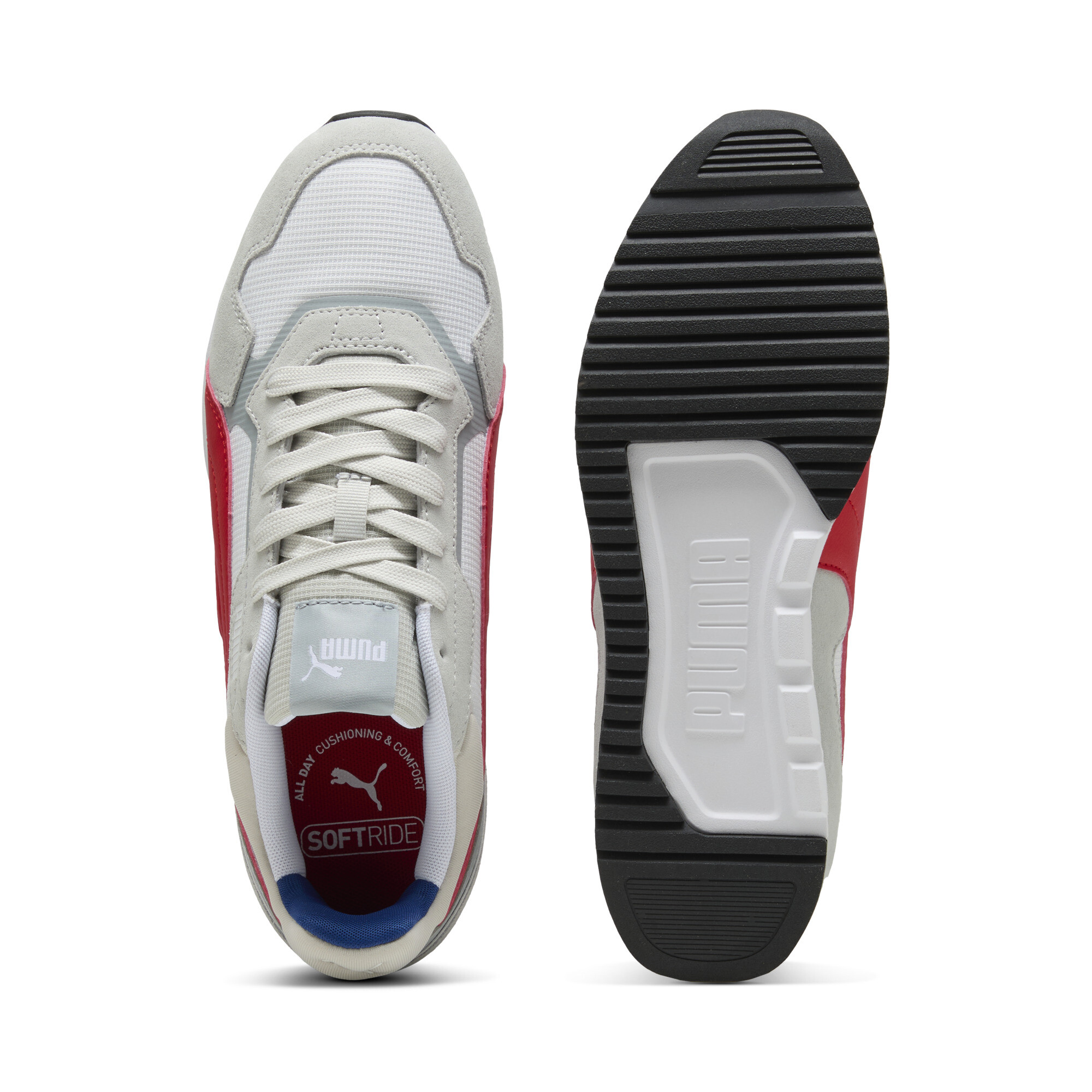 PUMA SOFTRIDE ST Miler sneakers, Grijs/Rood/Wit, Maat 47 thumbnail 4