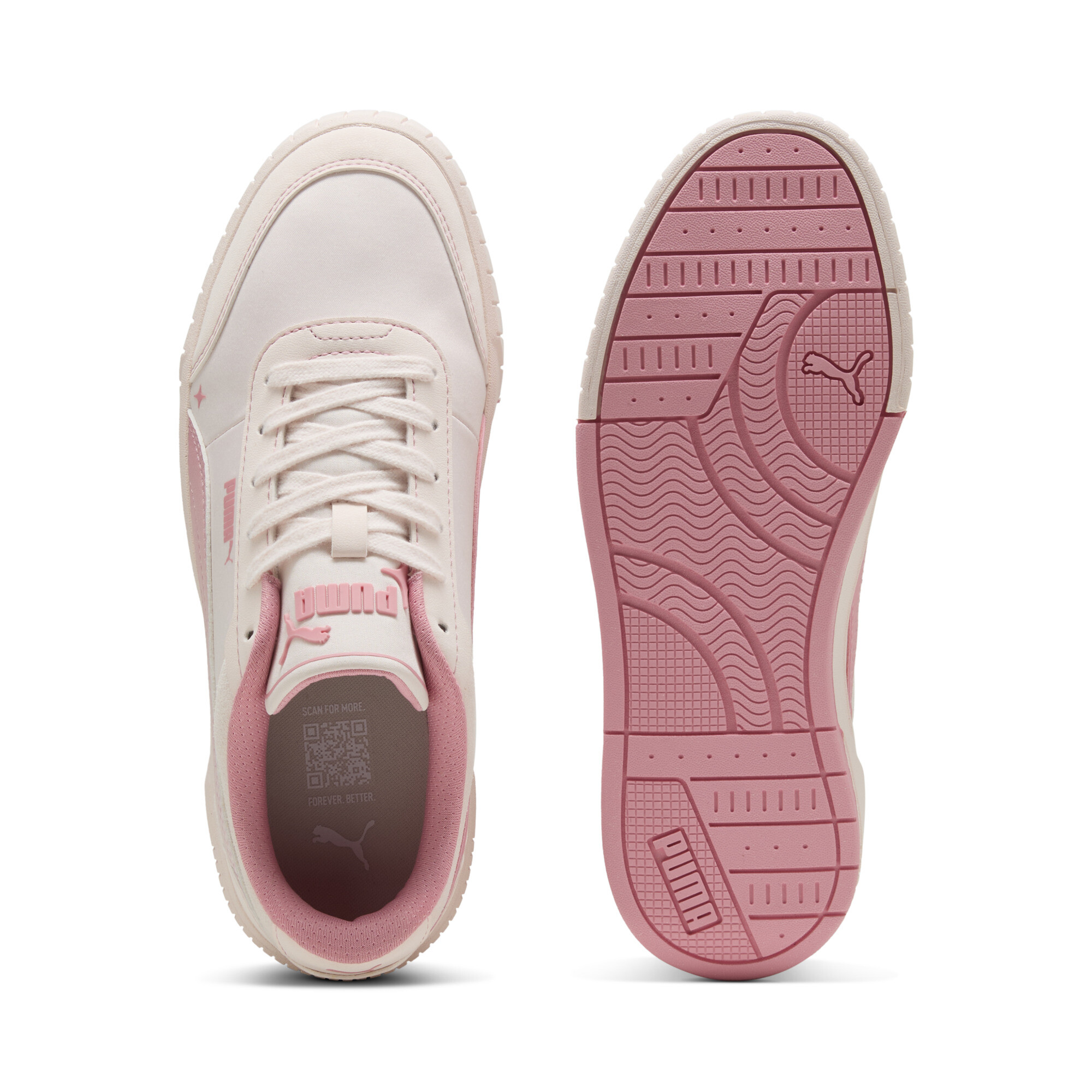 PUMA Carina Mia Satin Princess sneakers voor Dames, Roze, Maat 36 thumbnail 4
