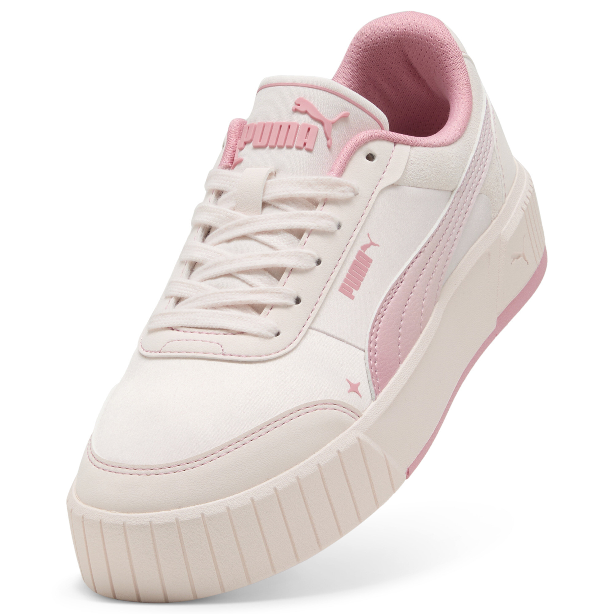 PUMA Carina Mia Satin Princess sneakers voor Dames, Roze, Maat 36 thumbnail 2