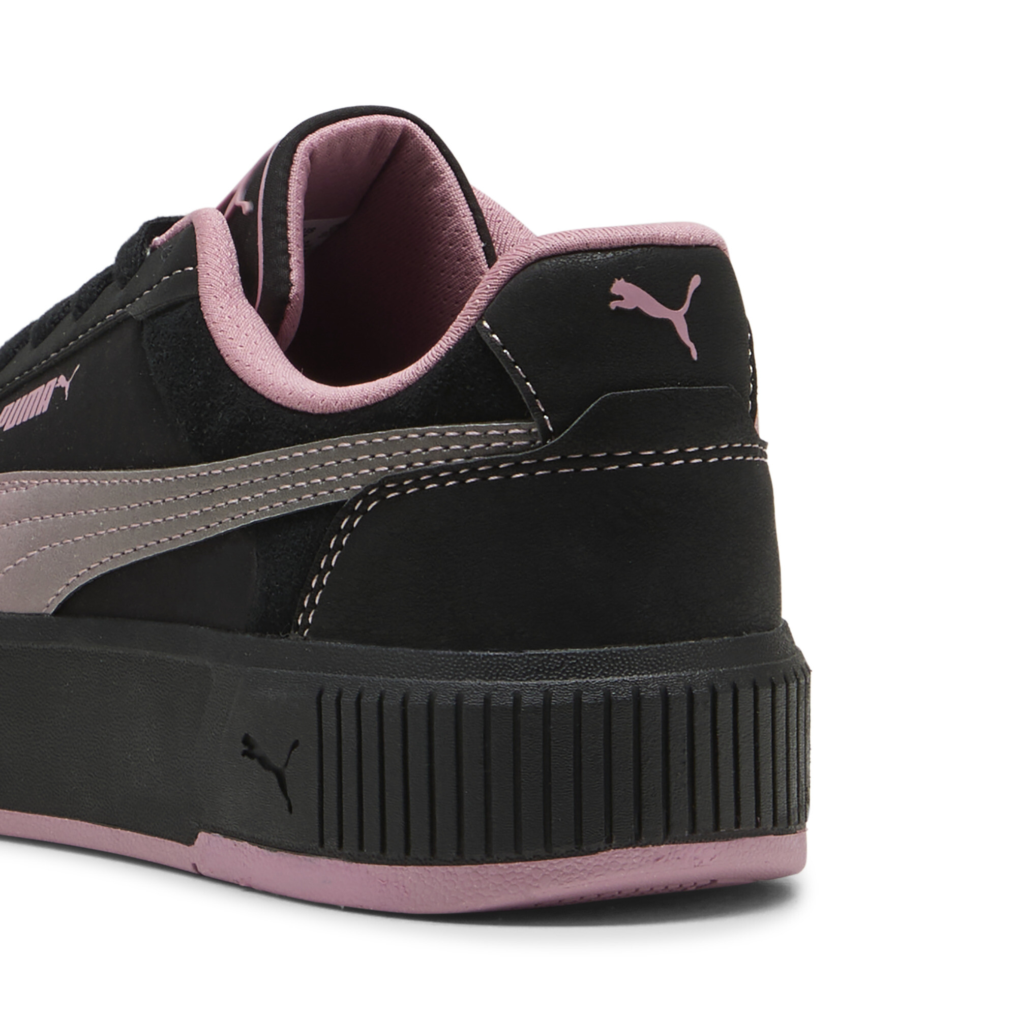 PUMA Carina Mia Satin Princess sneakers voor Dames, Roze/Zwart, Maat 36 thumbnail 5
