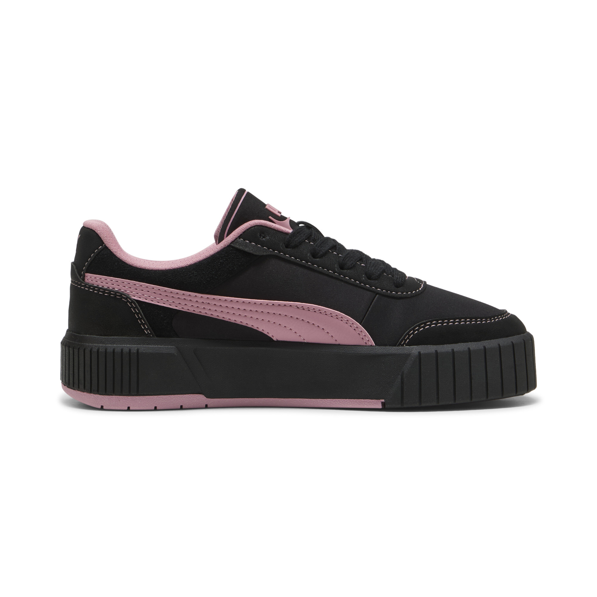 PUMA Carina Mia Satin Princess sneakers voor Dames, Roze/Zwart, Maat 36 thumbnail 3