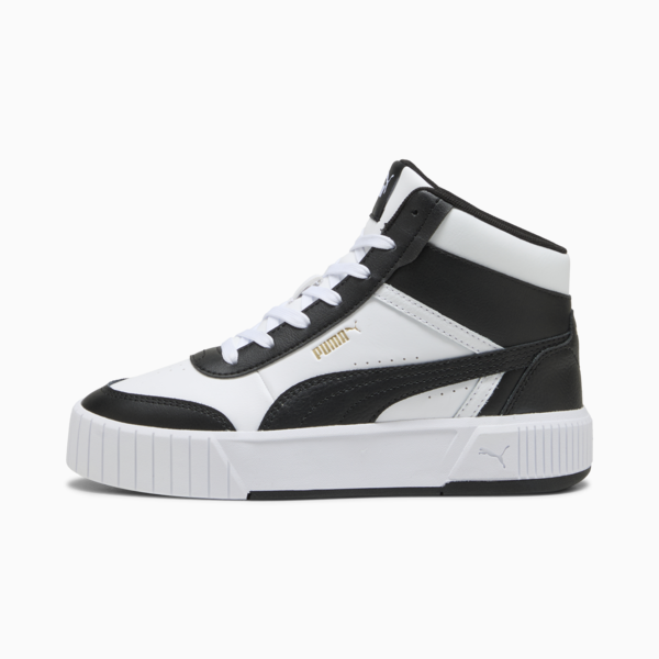 Carina Mia Mid Sneakers Women, PUMA White-PUMA Black-PUMA Gold, large-ZAF
