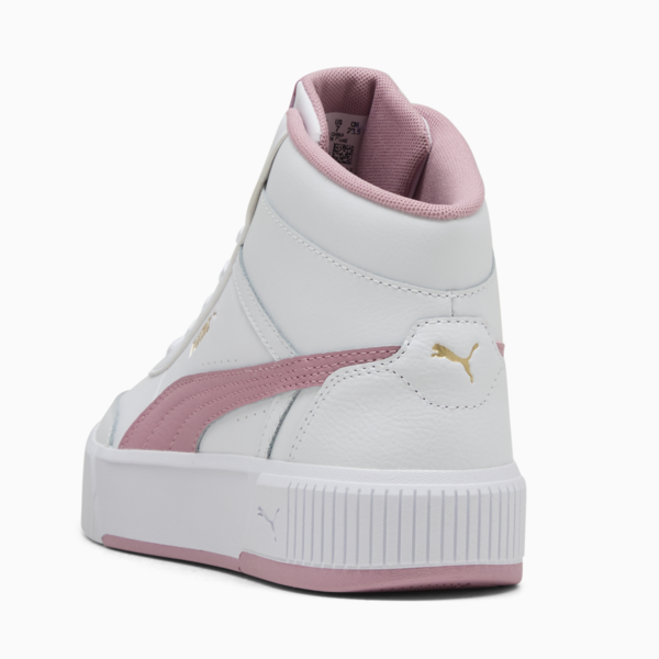 Carina Mia Mid Sneakers Women, PUMA White-Poised Pink-PUMA Gold, large-ZAF