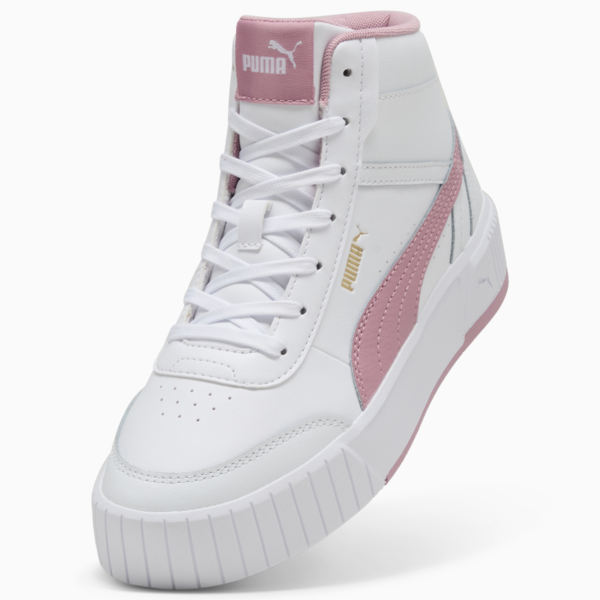 Carina Mia Mid Sneakers Women, PUMA White-Poised Pink-PUMA Gold, large-ZAF