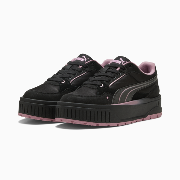 Karmen II Idol Satin Princess Sneakers Women, PUMA Black-Poised Pink, large-ZAF