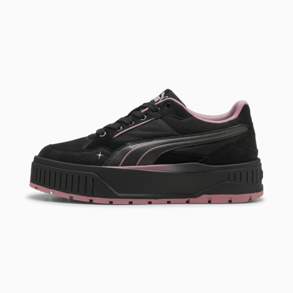 Karmen II Idol Satin Princess Sneakers Women, PUMA Black-Poised Pink, large-ZAF