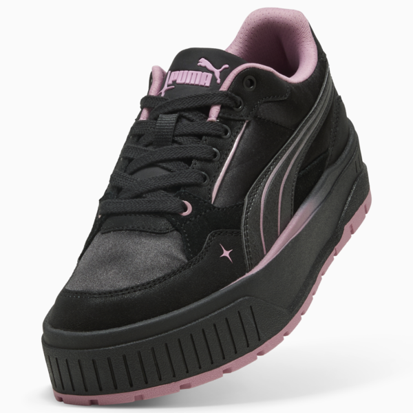 Karmen II Idol Satin Princess Sneakers Women, PUMA Black-Poised Pink, large-ZAF