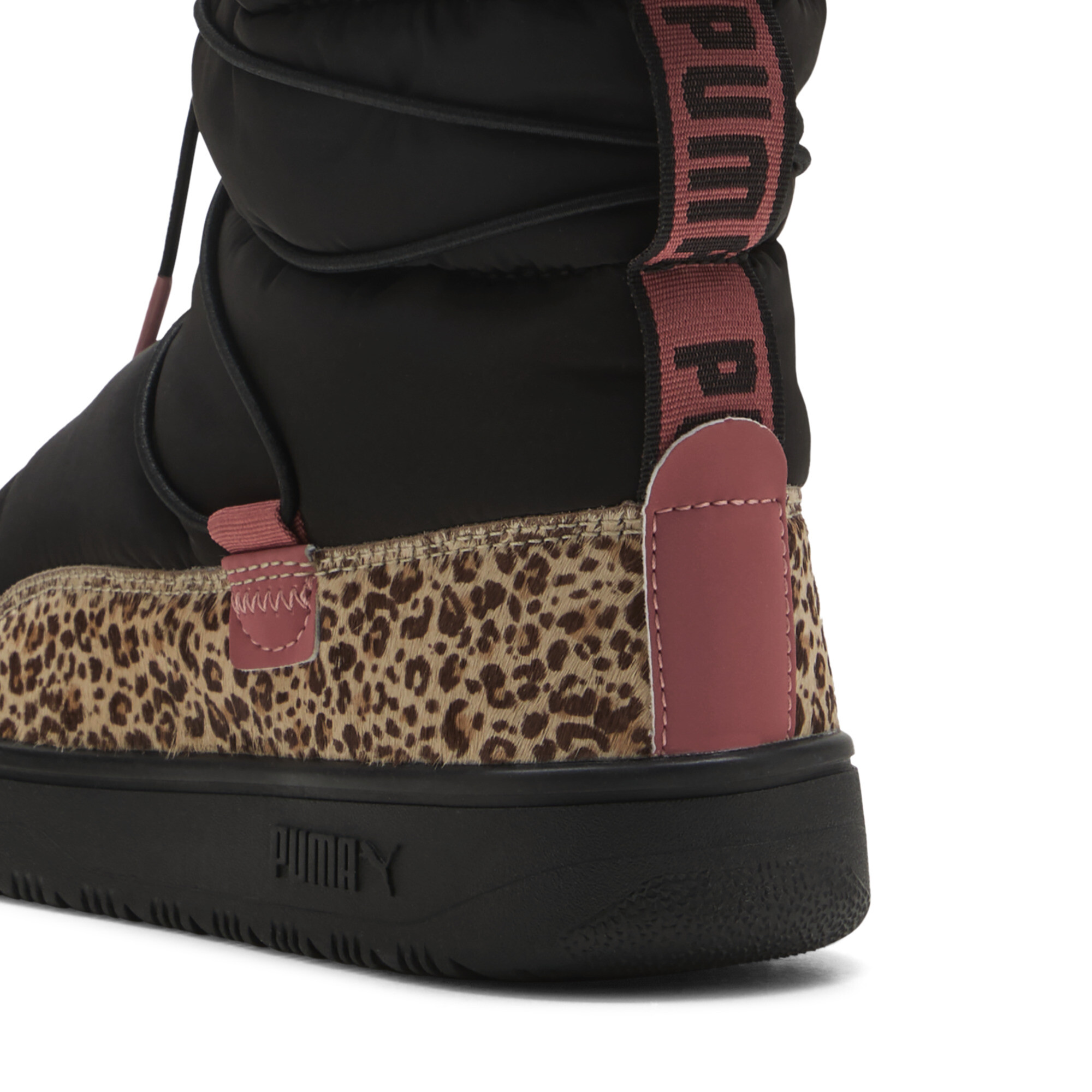 PUMA Snowbae Animal Flair laarzen voor Dames, Roze/Zwart/Bruin, Maat 36 thumbnail 5