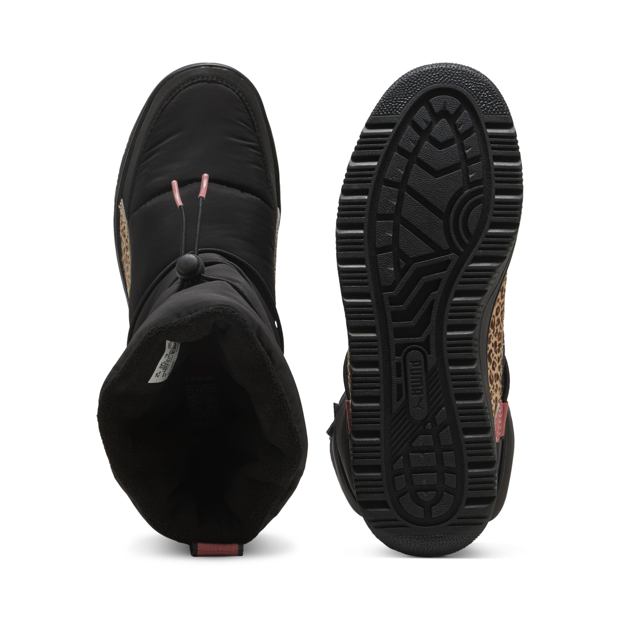 PUMA Snowbae Animal Flair laarzen voor Dames, Roze/Zwart/Bruin, Maat 36 thumbnail 4
