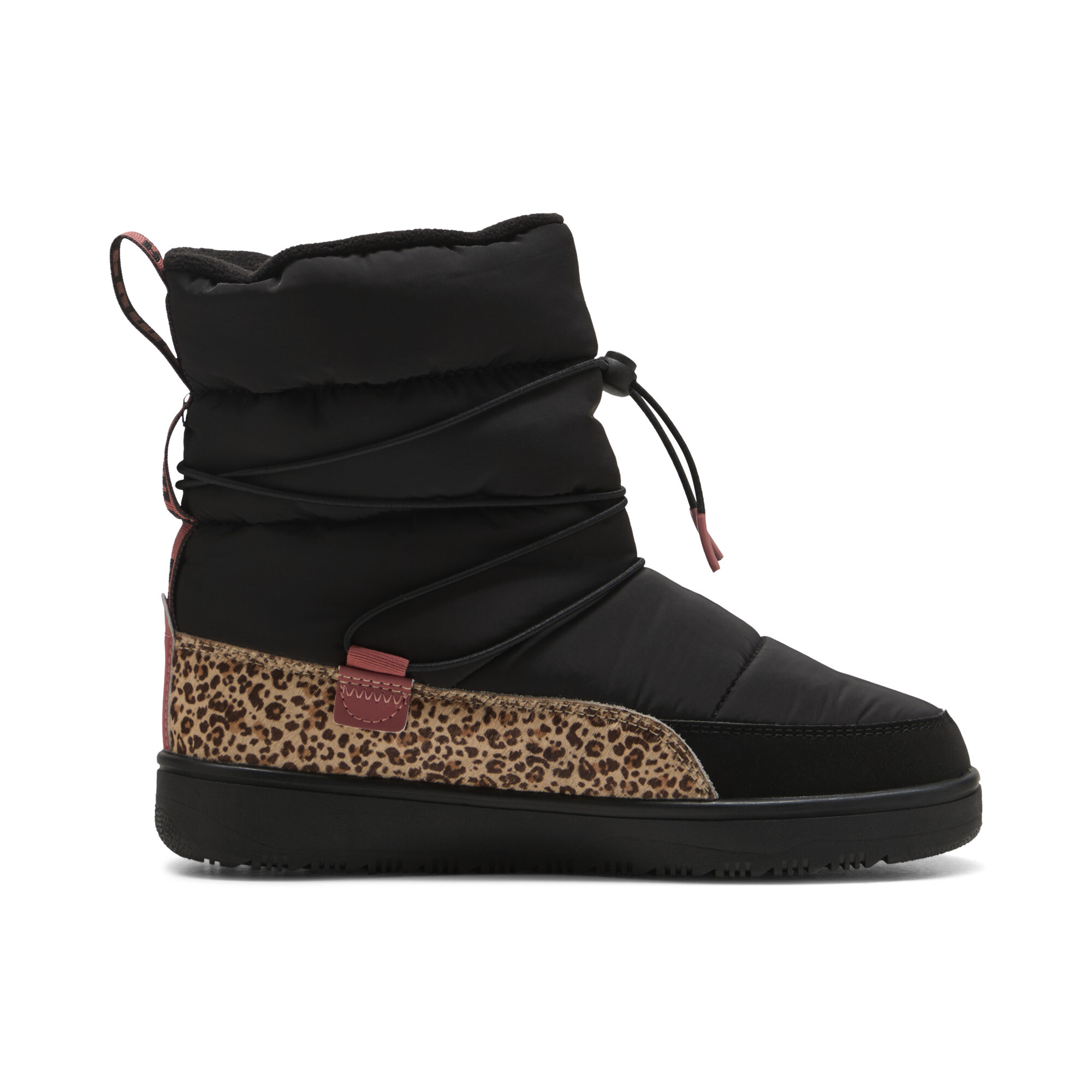 PUMA Snowbae Animal Flair laarzen voor Dames, Roze/Zwart/Bruin, Maat 36 thumbnail 3