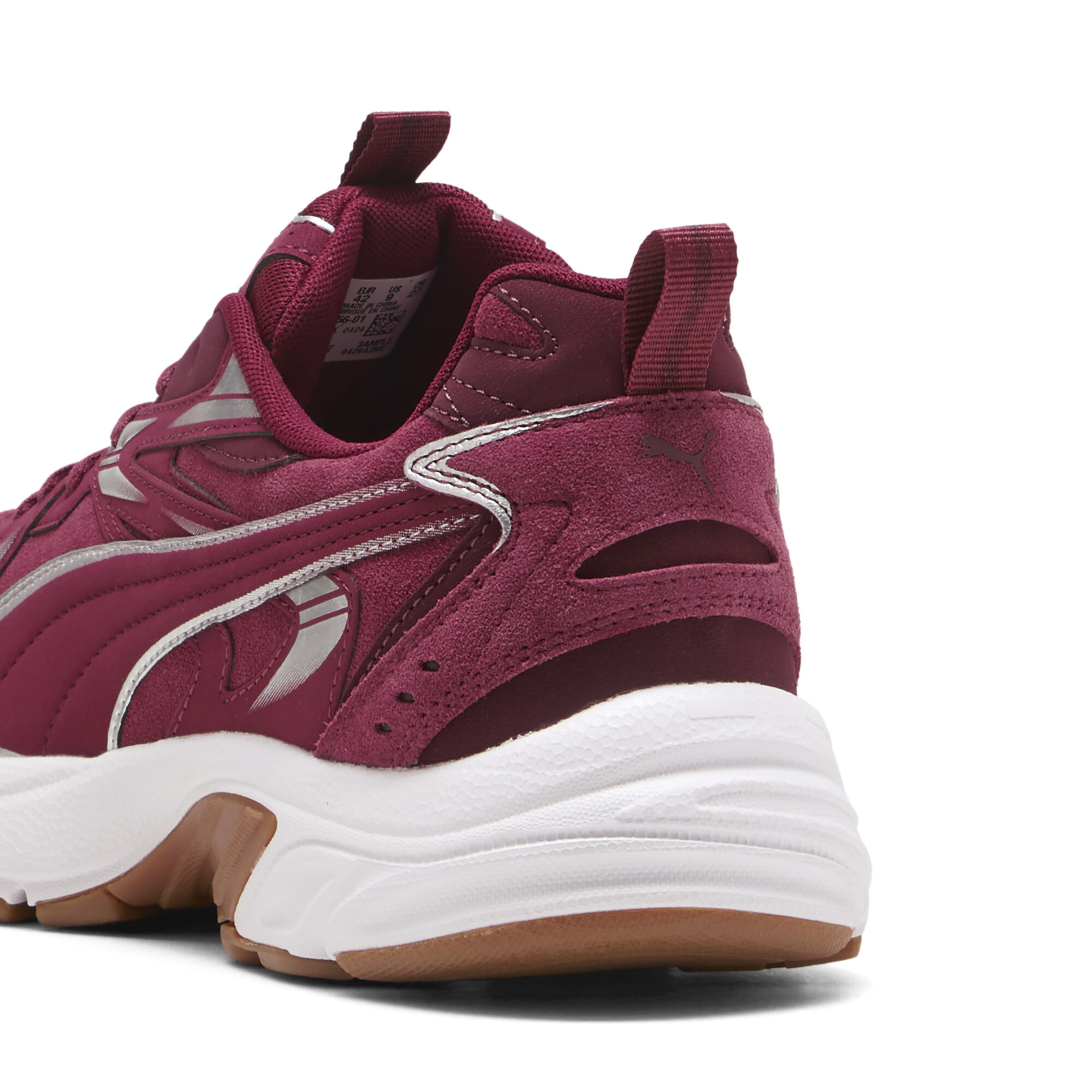 PUMA Milenio Tech sneakers uniseks, Rood/Zilver, Maat 47 thumbnail 5