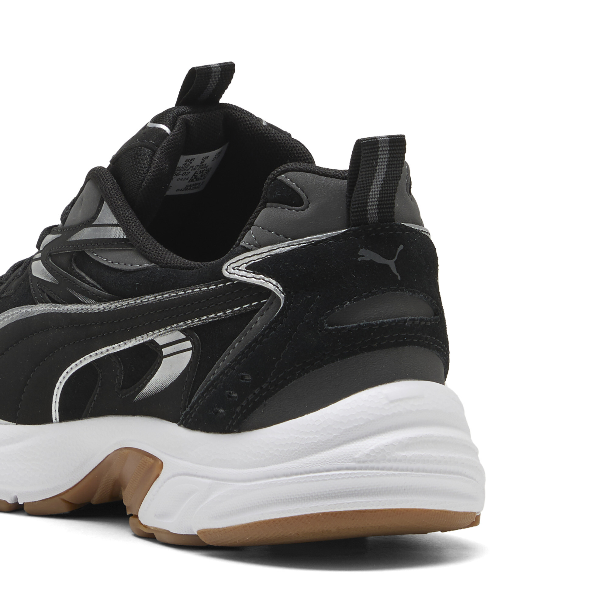 PUMA Milenio Tech sneakers uniseks, Zwart/Grijs/Zilver, Maat 38,5 thumbnail 5