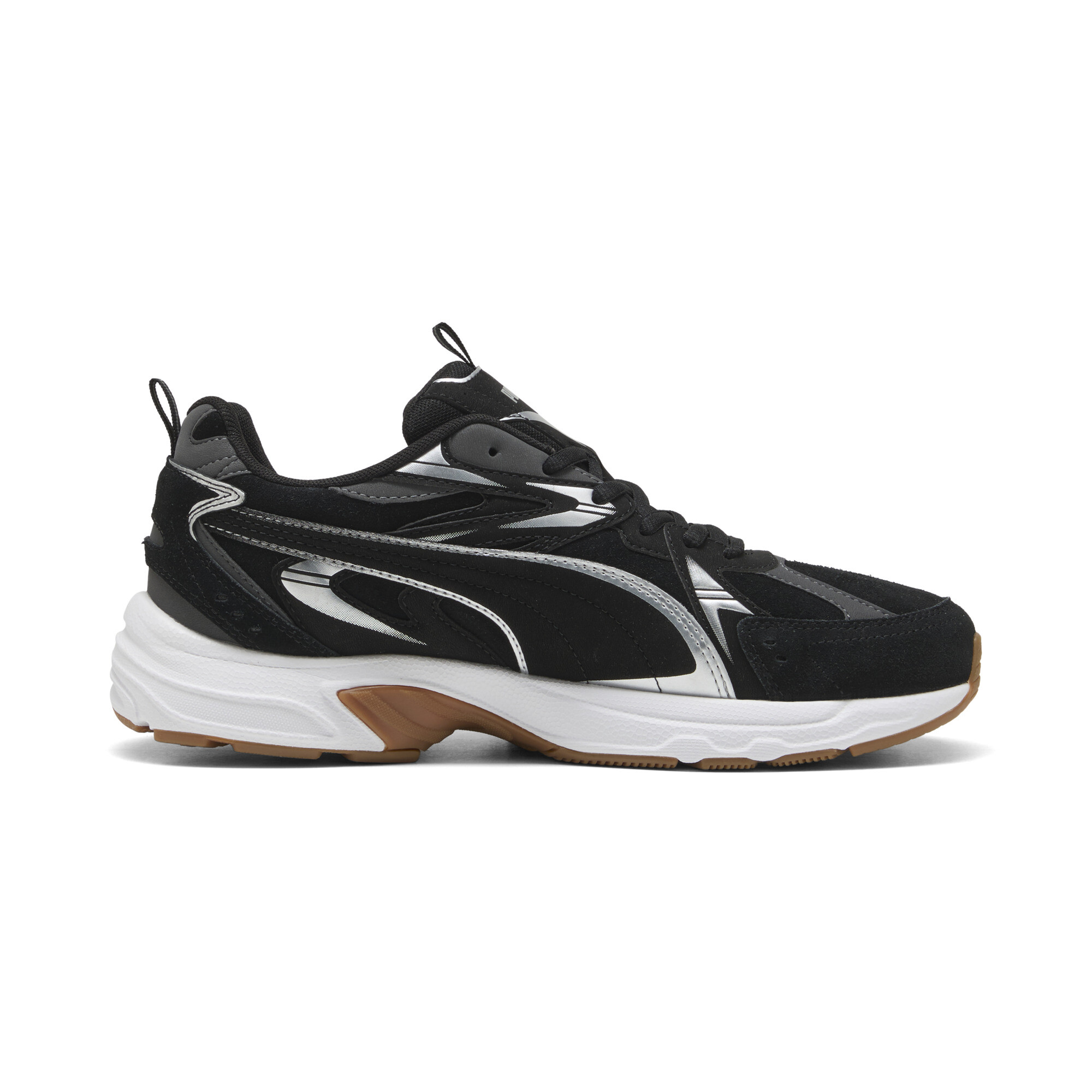 PUMA Milenio Tech sneakers uniseks, Zwart/Grijs/Zilver, Maat 38,5 thumbnail 3