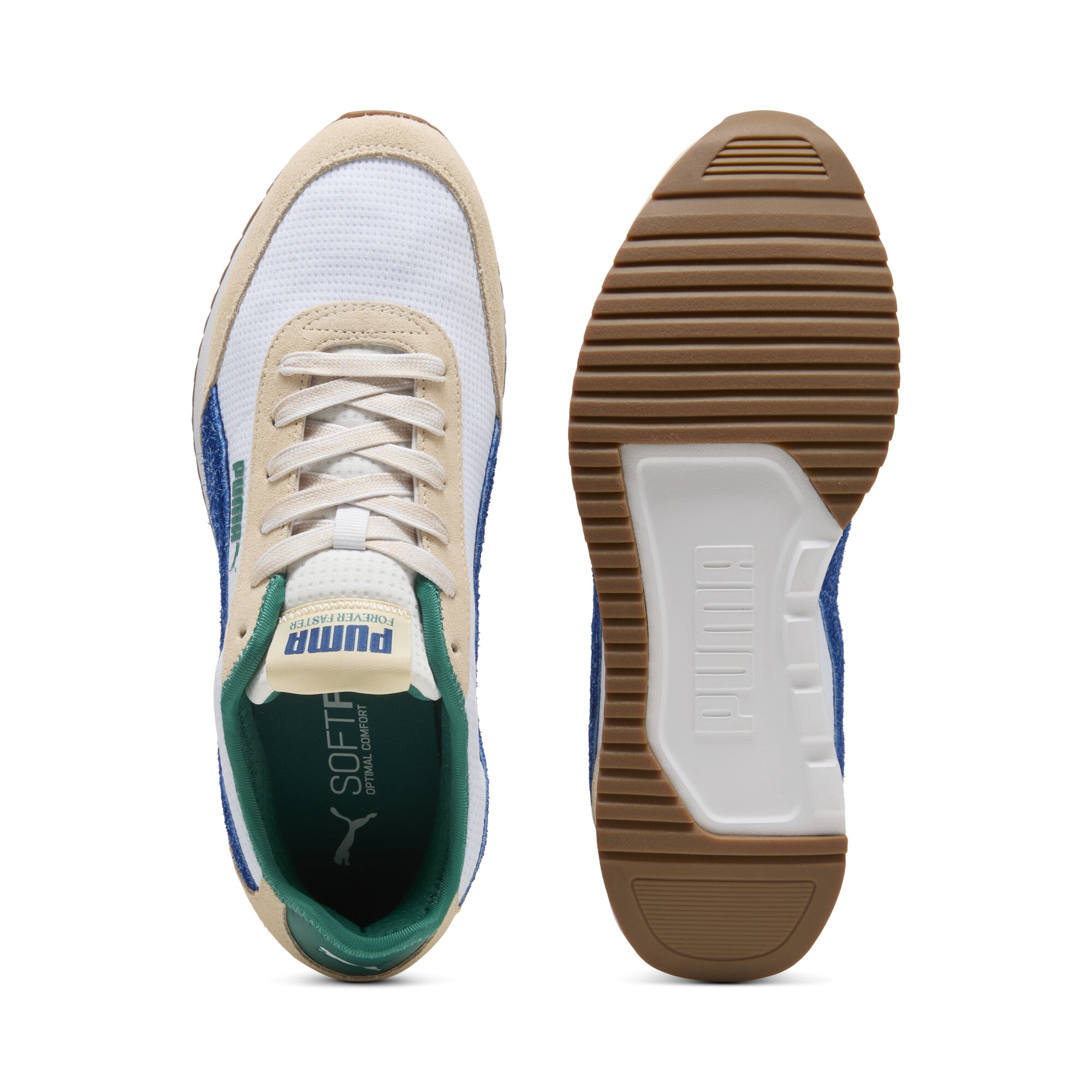 PUMA R78 Lightwind Retro Run uniseks sneakers, Blauw/Wit, Maat 37,5 thumbnail 4