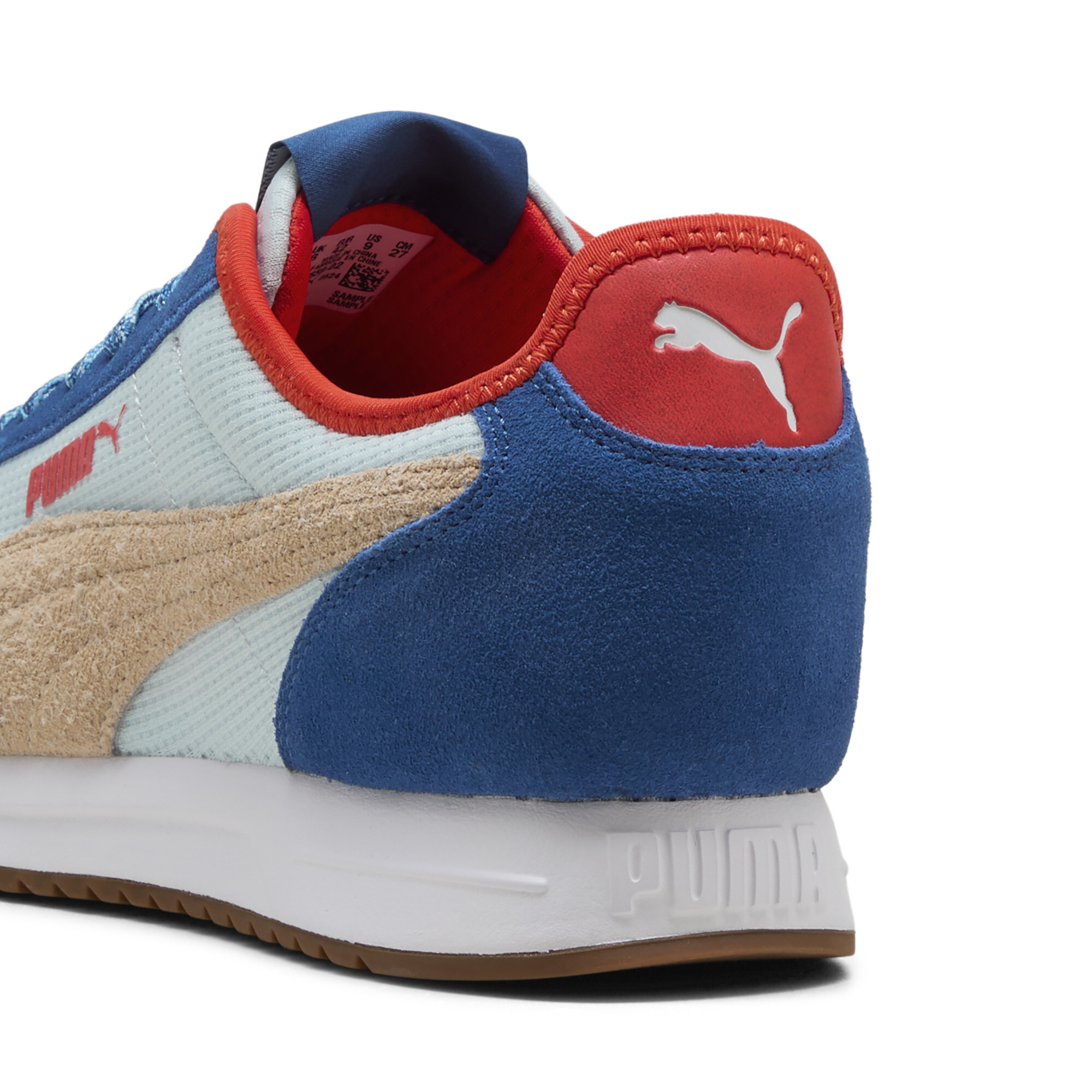 PUMA R78 Lightwind Retro Run uniseks sneakers, Blauw/Rood, Maat 38 thumbnail 5