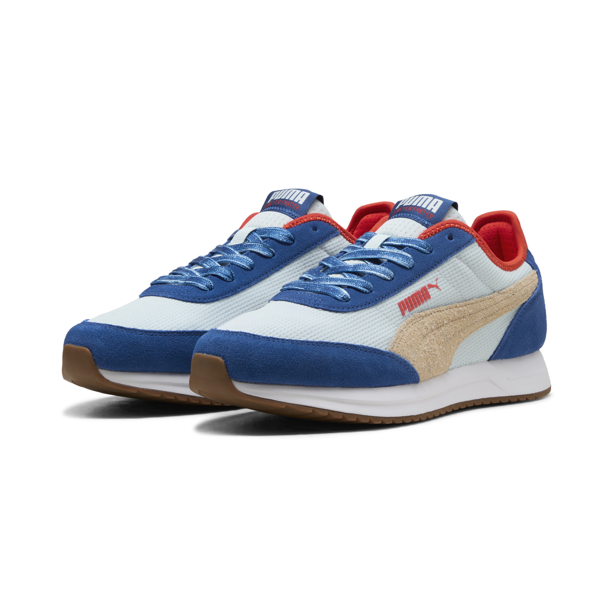 PUMA R78 Lightwind Retro Run uniseks sneakers, Blauw/Rood, Maat 38 thumbnail 6